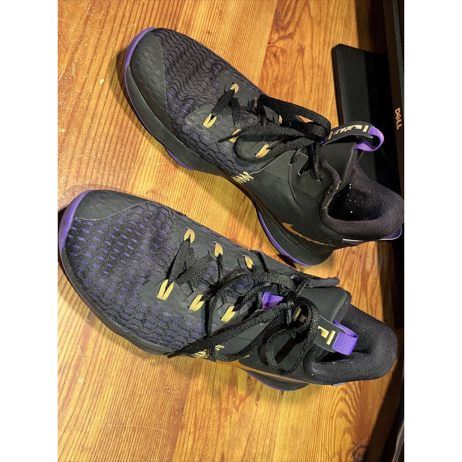 Nike Nike Lebron Witness V 5 Black Purple Gold Size Men's US 12.5 Size US 12.5 / EU 45-46 - 20 Thumbnail