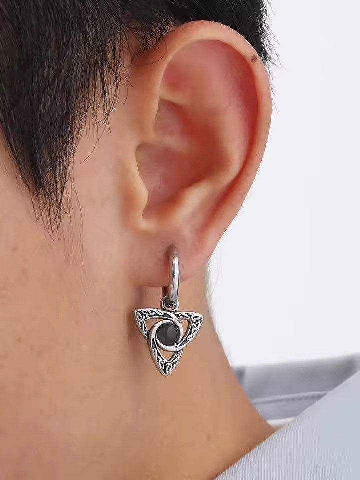 Jewelry Moonstone Hoop Earrings Size ONE SIZE - 3 Thumbnail
