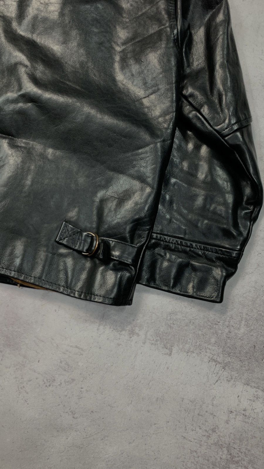 Vintage 90s Vintage Grunge Biker Leather Jacket Size US XL / EU 56 / 4 - 19 Thumbnail