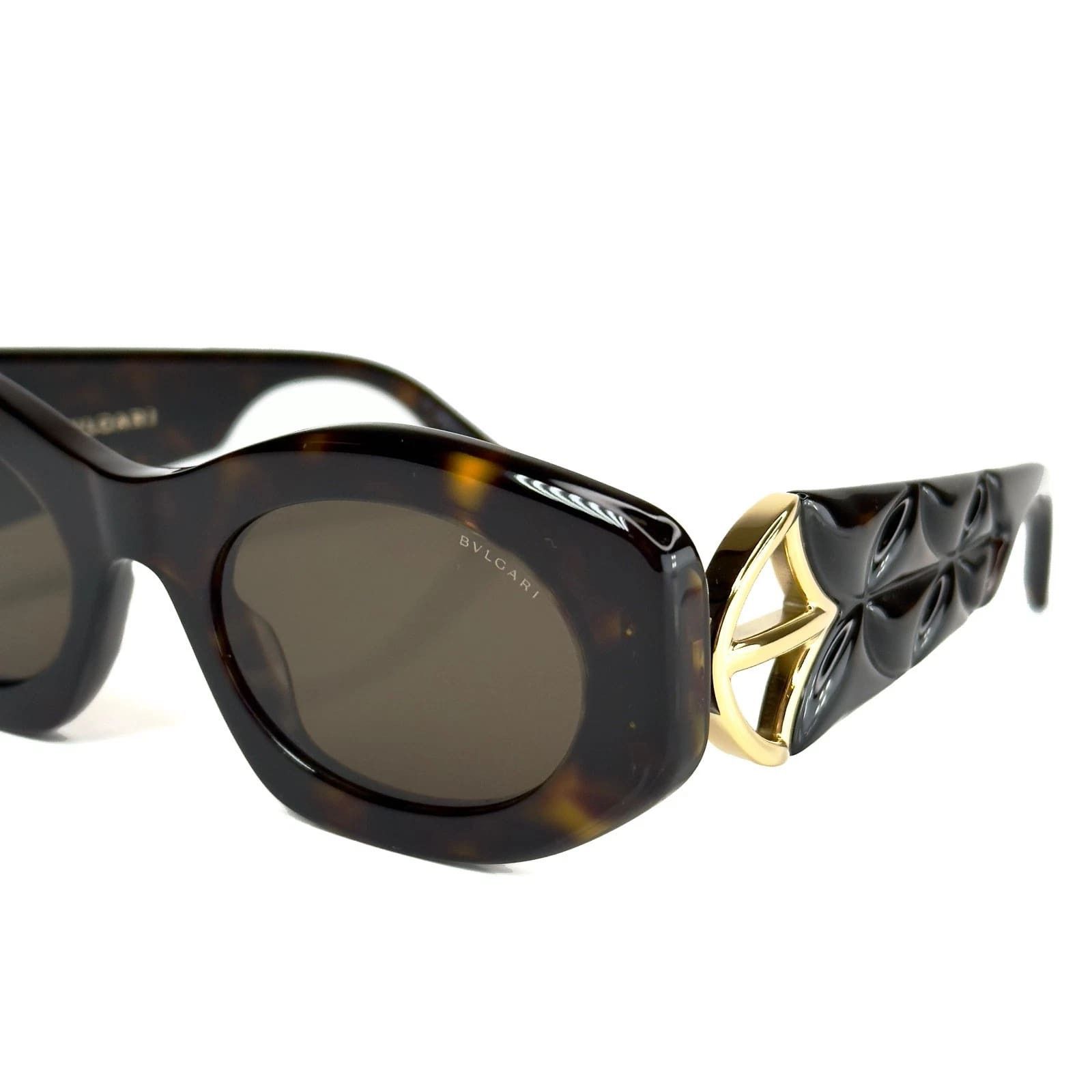 Bvlgari BVLGARI 40049 CALLA BV40049I Brown Oval Sunglasses 53E Size ONE SIZE - 5 Thumbnail