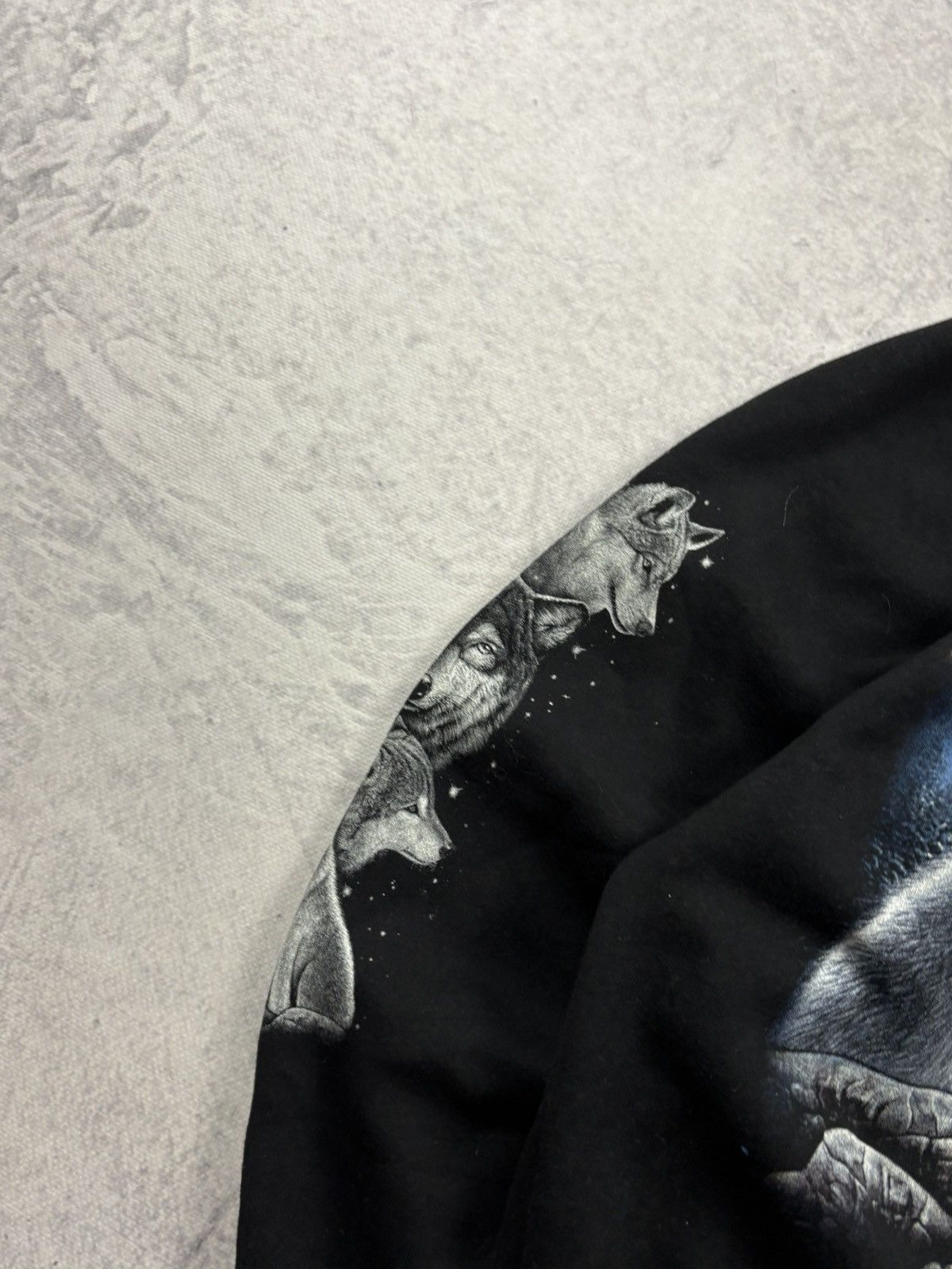 Japanese Brand Vintage Wolf ZIP hoodie rap hip-hop retro wide loose baggy Size US L / EU 52-54 / 3 - 10 Thumbnail