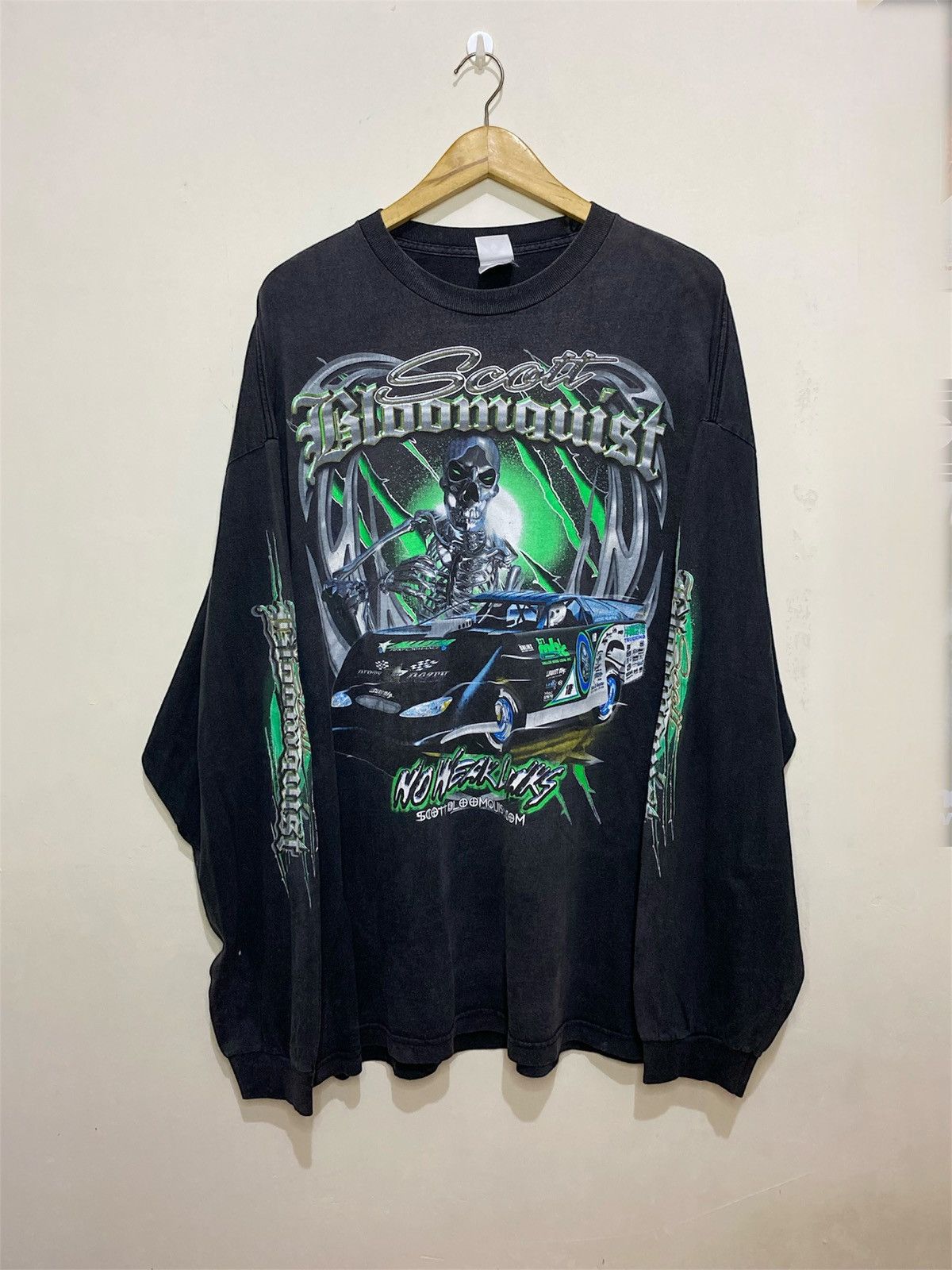 Vintage SCOTT BLOOMQUIST Graphic Loongsleve T-shirt Size US XXL / EU 58 / 5 - 1 Thumbnail