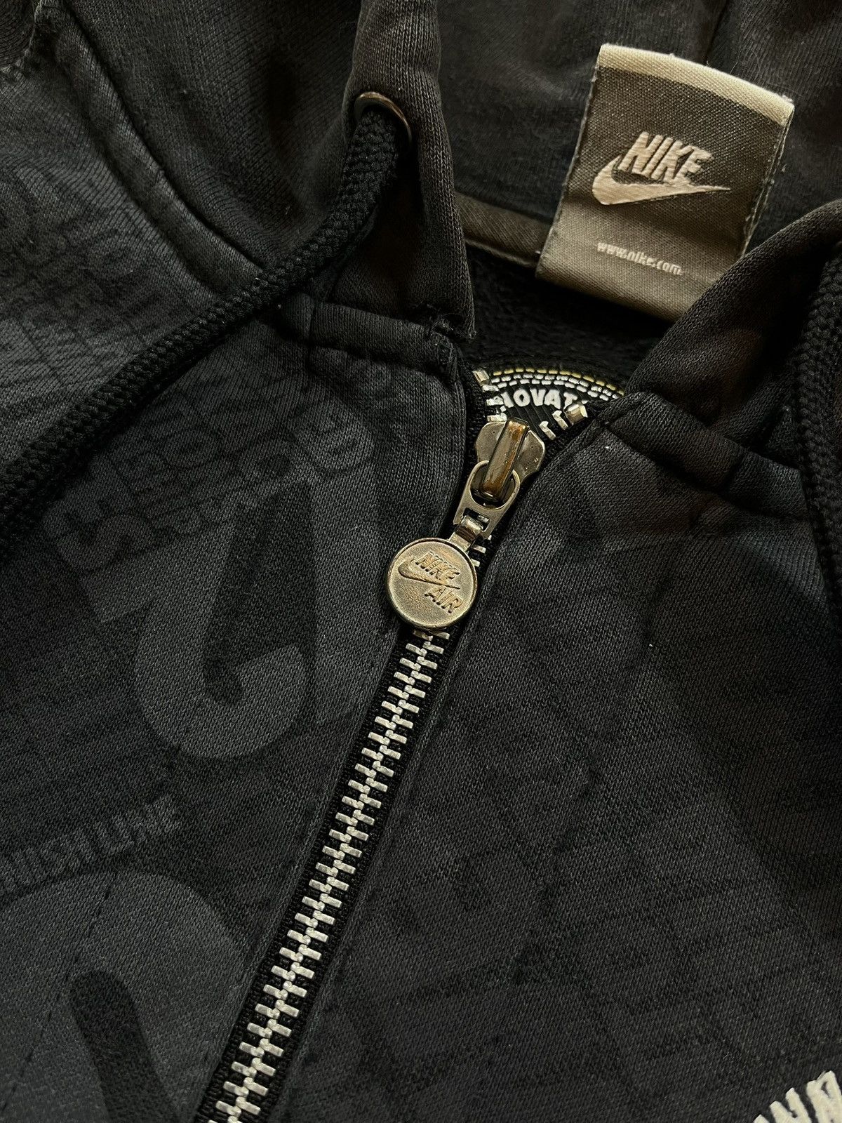 Nike × Vintage 00s Nike Air Vintage Y2K Oversized Retro Pullover Hoodie Size US M / EU 48-50 / 2 - 5 Thumbnail