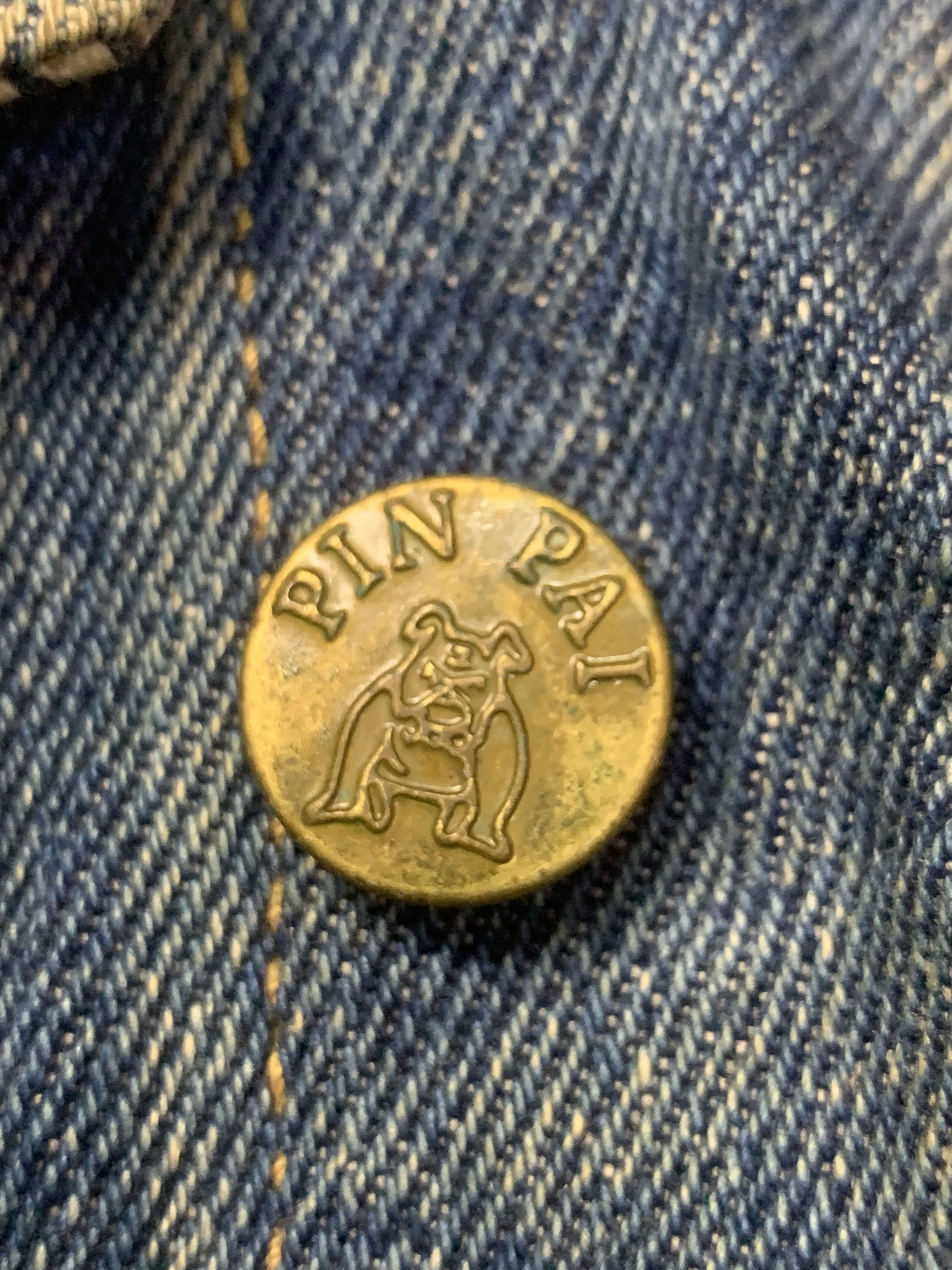 Japanese Brand Rare Design Vintage Used By Pinpai Denim Jackets Size S / US 4 / IT 40 - 6 Thumbnail