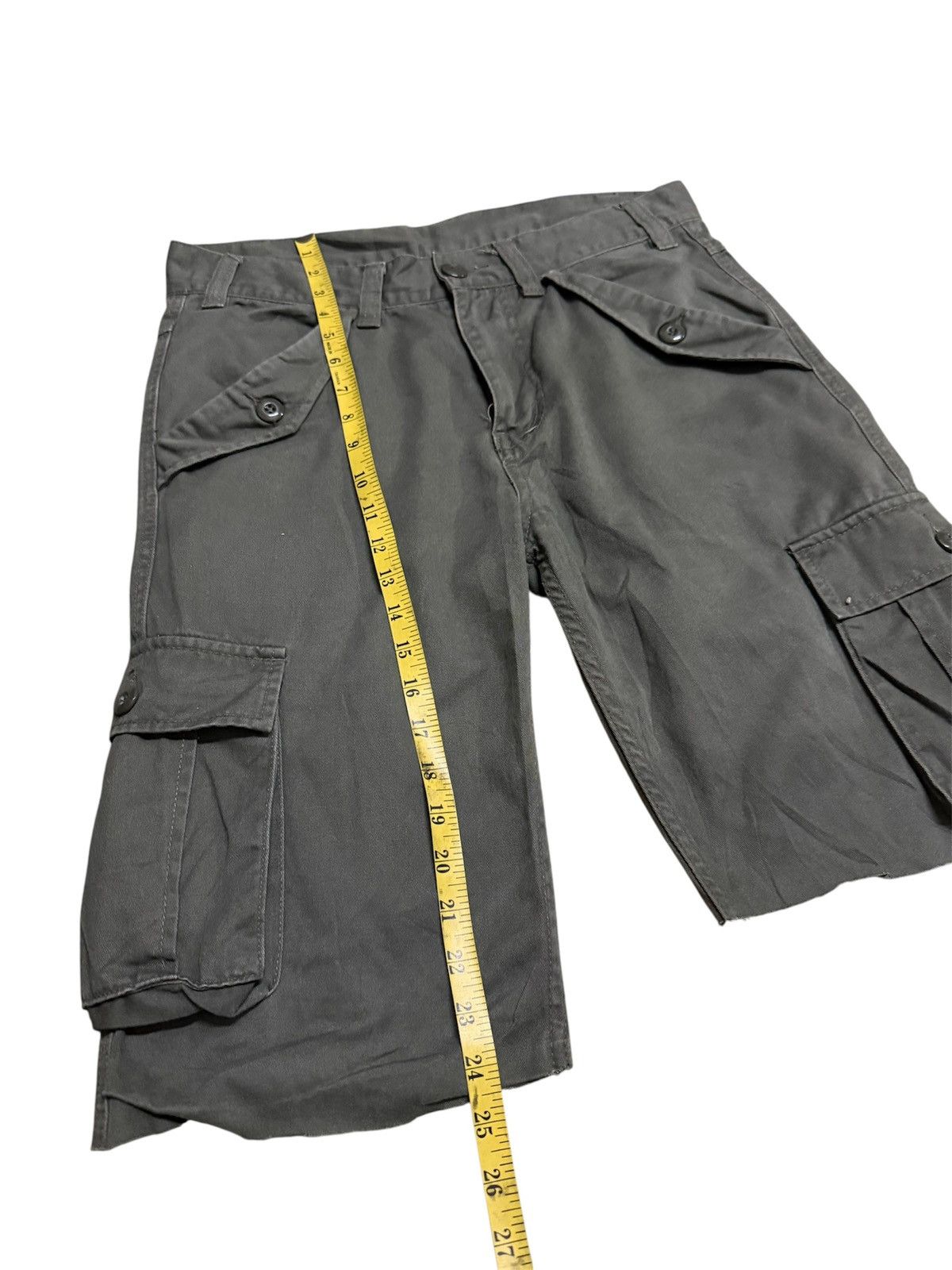 Japanese Brand Cargo Shorts ARMY Green Vintage Size US 32 / EU 48 - 4 Thumbnail