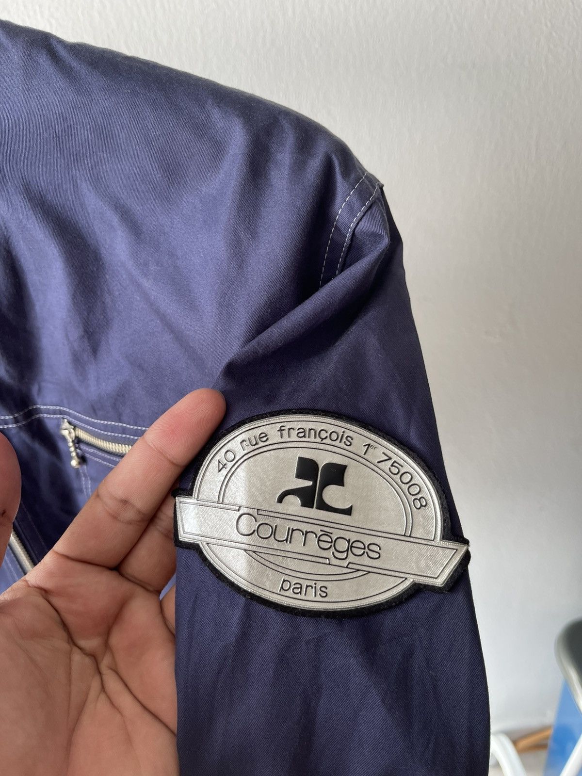 Courreges × Designer Courreges Paris Crop Bomber Jacket Size US S / EU 44-46 / 1 - 5 Thumbnail