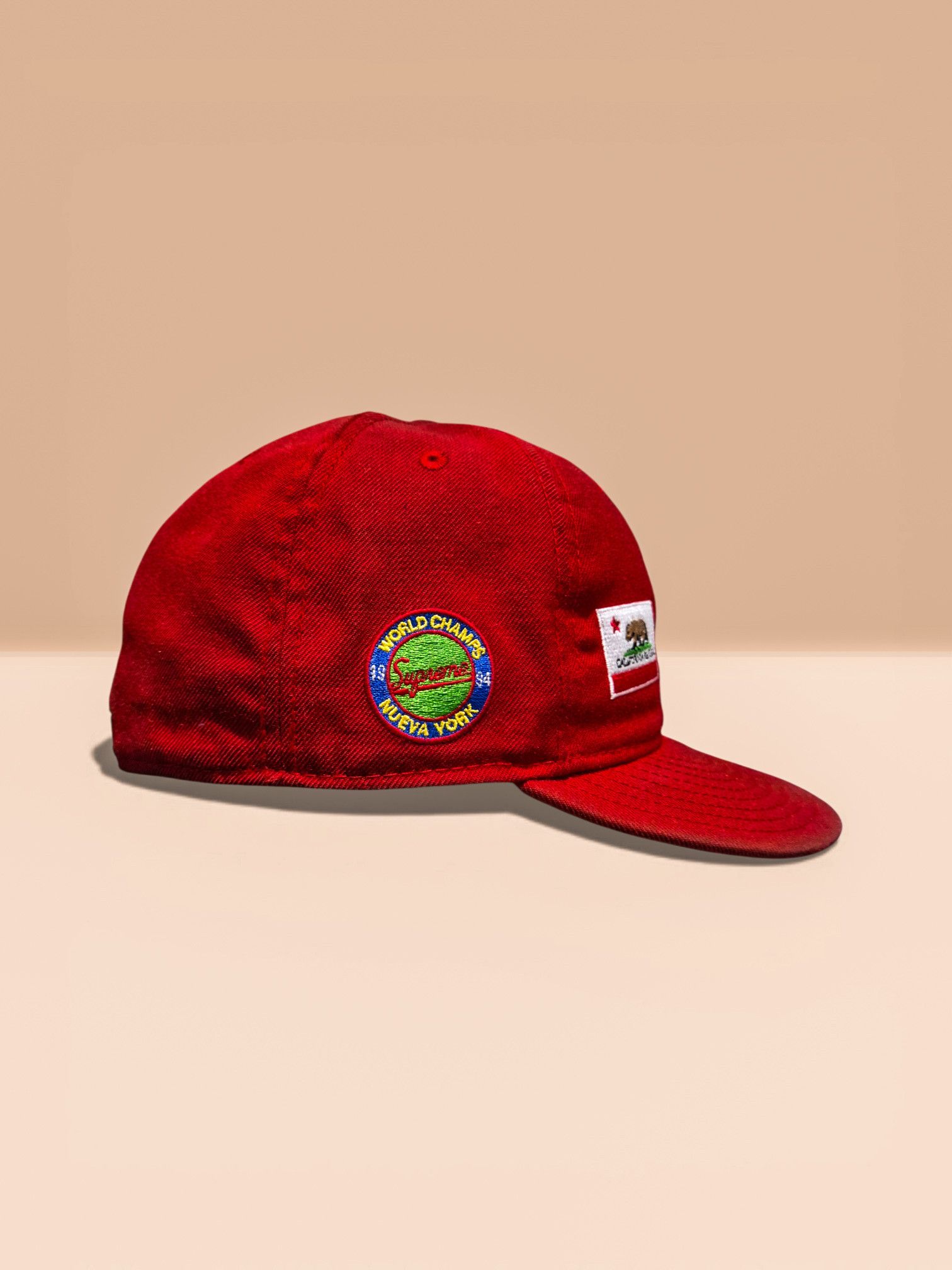 New Era × Supreme Supreme x New Era 2006 "Goodfellas" S Logo Fitted Hat Red Size ONE SIZE - 3 Thumbnail