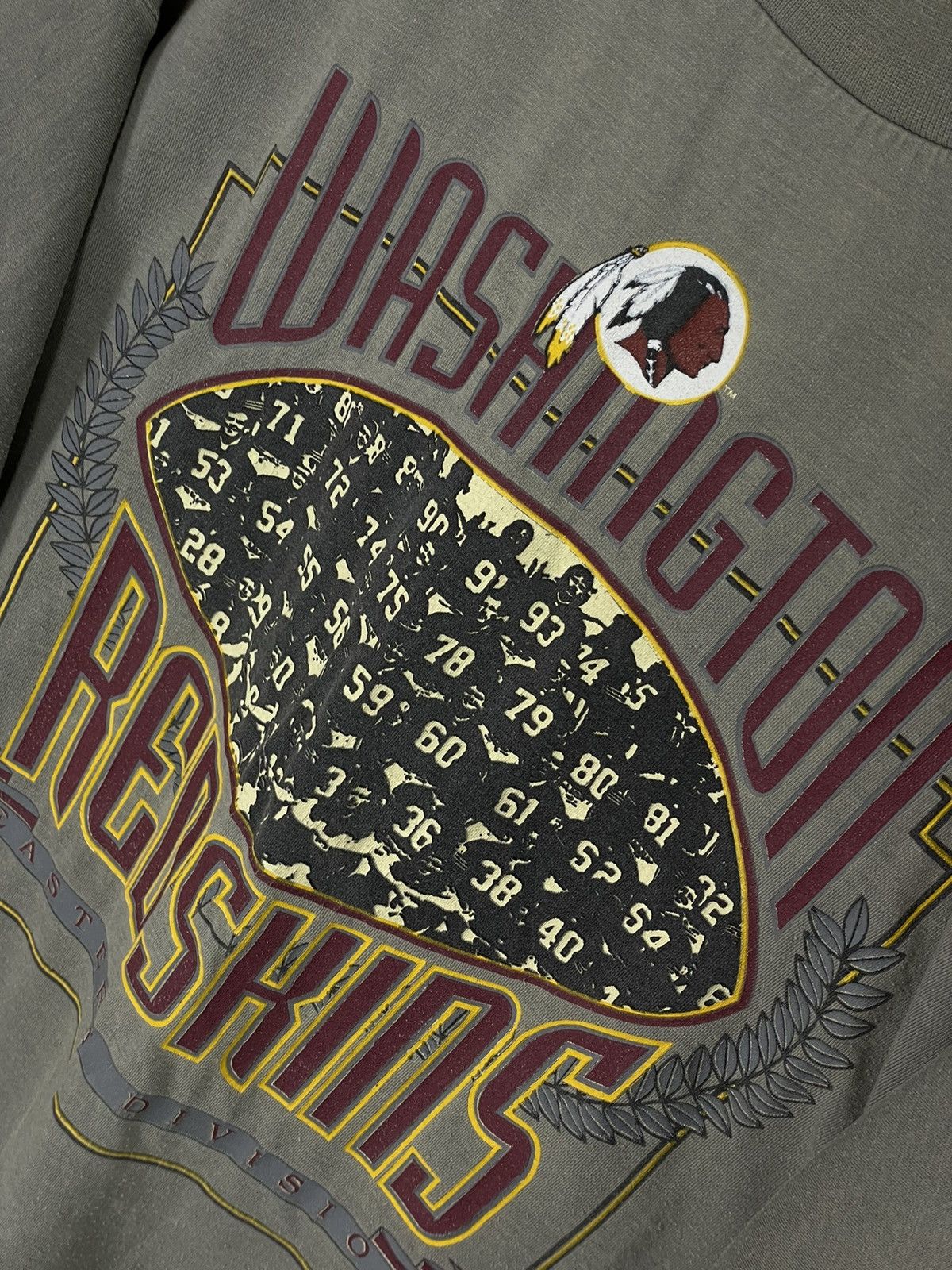 NFL × Vintage VINTAGE 1990s WASHINGTON REDSKINS NFL FOOTBALL T SHIRT Size US L / EU 52-54 / 3 - 7 Thumbnail