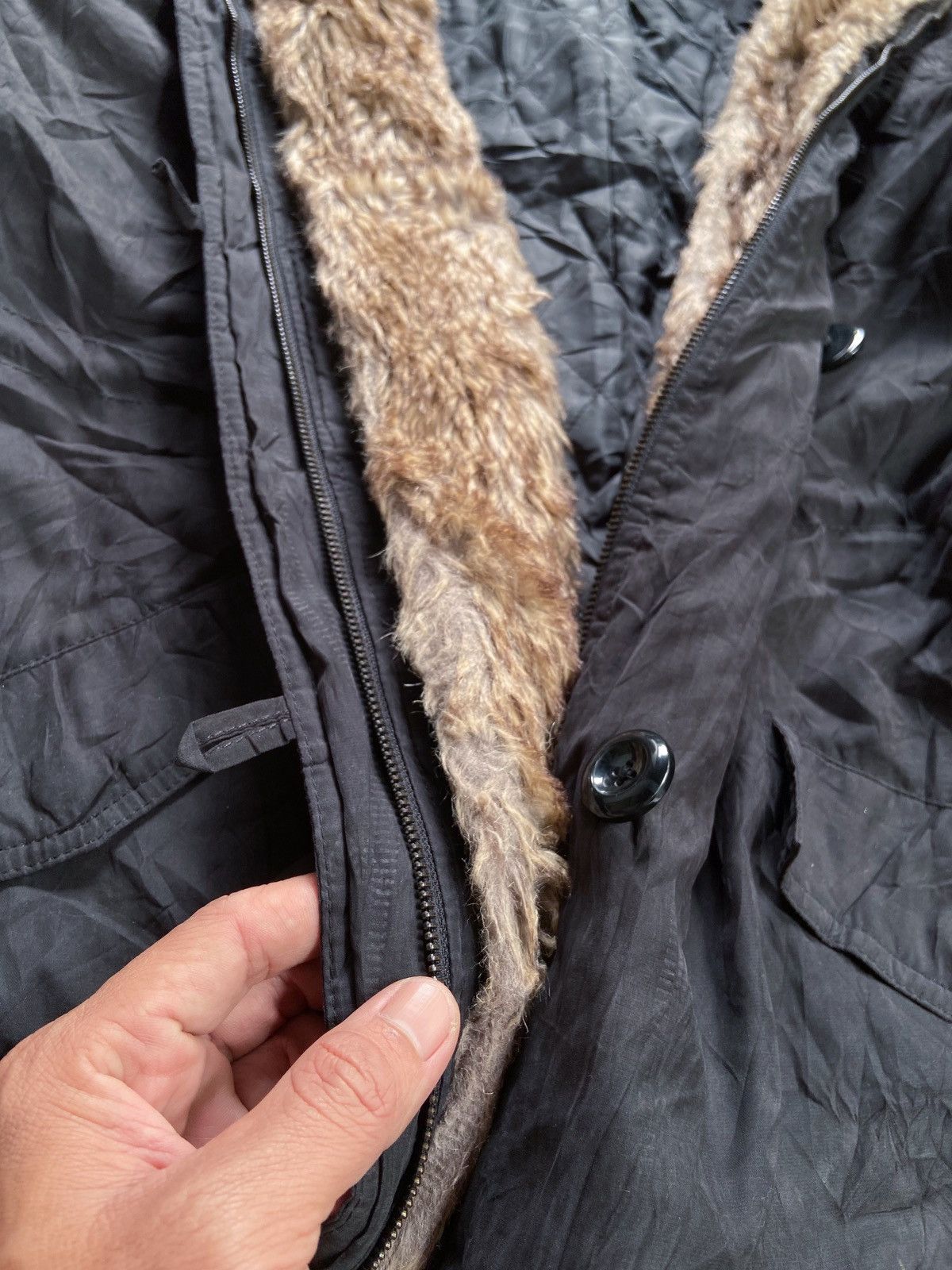 Japanese Brand JAPANESE L'ESPOIR FAUX FUR PARKA JACKET Size US XXL / EU 58 / 5 - 5 Thumbnail