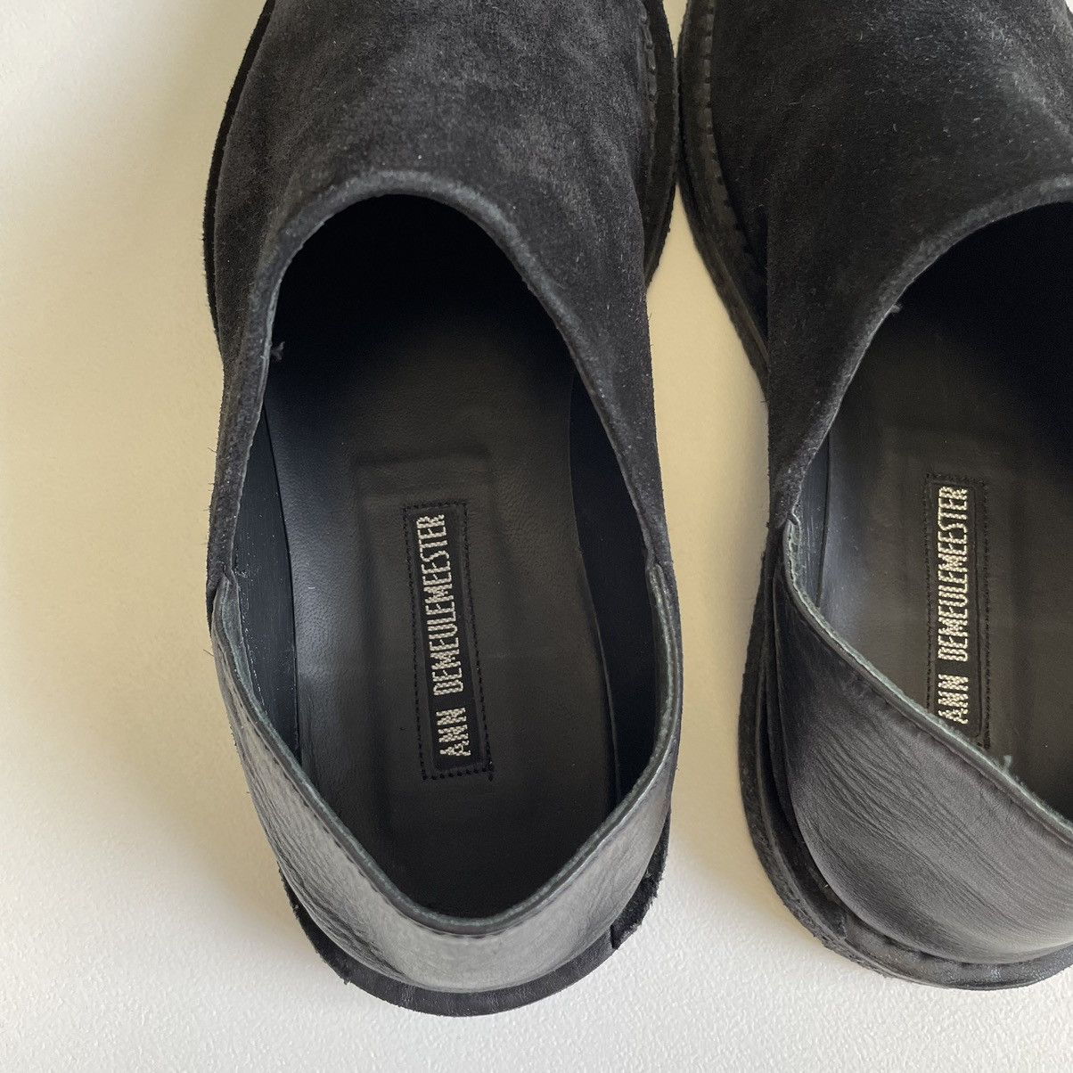 Ann Demeulemeester Black Suede Loafers / Mules Size US 8 / IT 38 - 10 Thumbnail