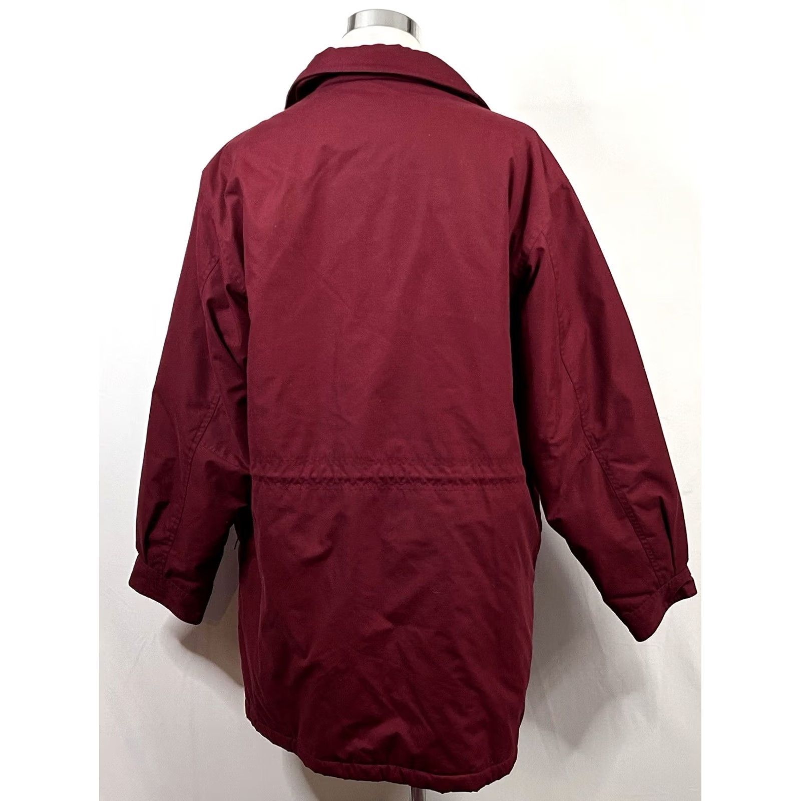 Lands' End Lands' End Jacket Red Flannel Lined Barn Coat Cotton Blend Full Zip Snap M Mens L Size US L / EU 52-54 / 3 - 5 Thumbnail