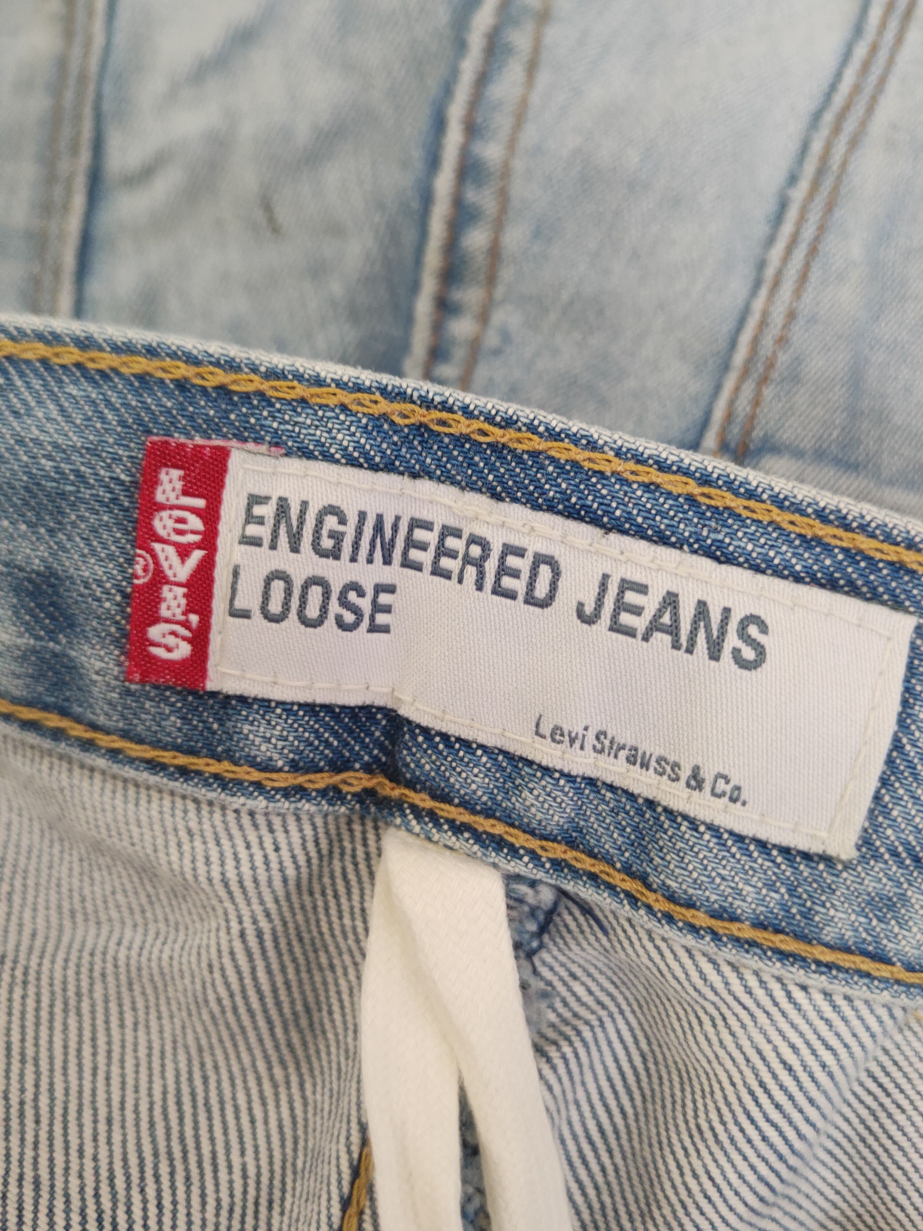 Levi's D Engineered Levi's Blue Distressed Ripped Jeans #S2920 Size US 30 / EU 46 - 17 Thumbnail