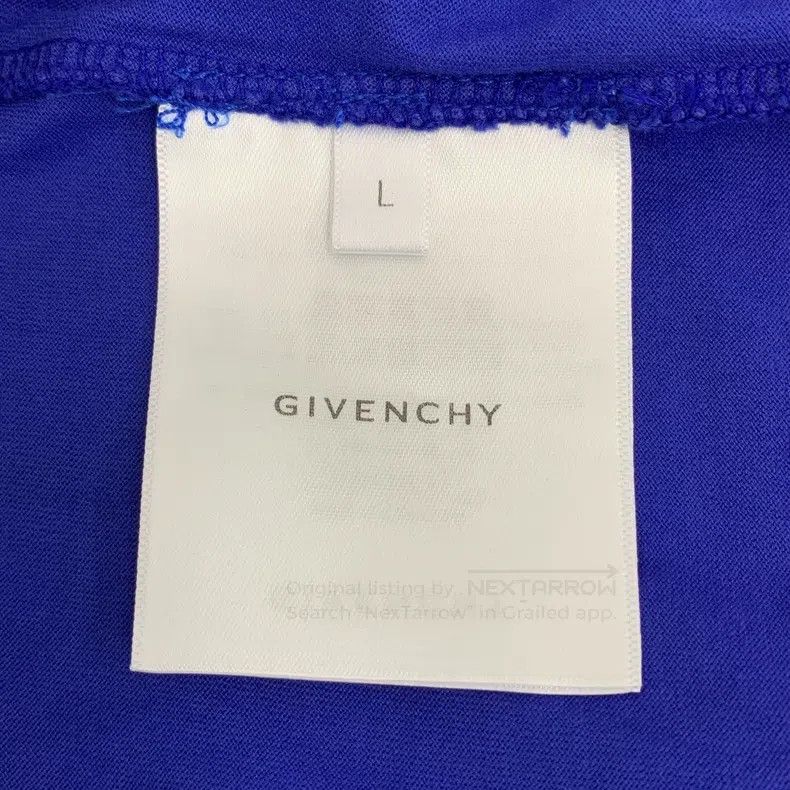 Givenchy Givenchy Dark Blue Tie-Dye Logo Letter Print Cotton Crewne Size US L / EU 52-54 / 3 - 7 Thumbnail