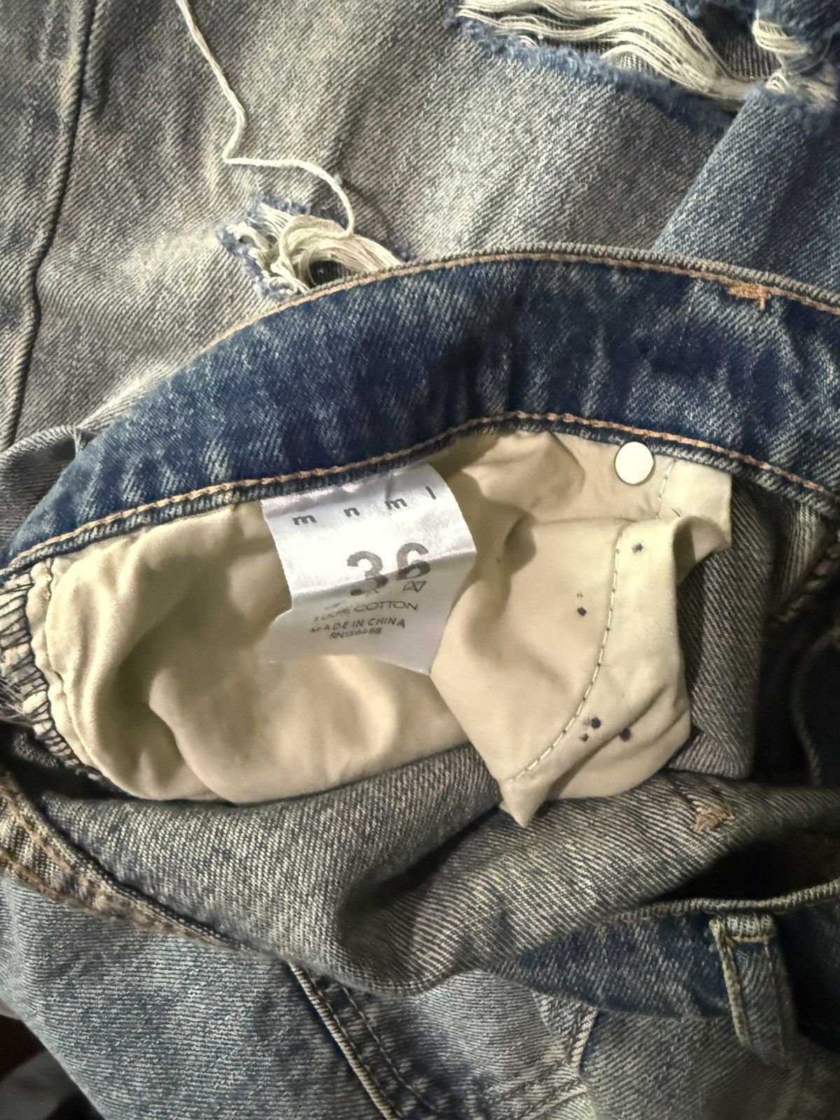 MNML MNML Baggy Rave Denim - Blue / 36 Size US 36 / EU 52 - 8 Thumbnail
