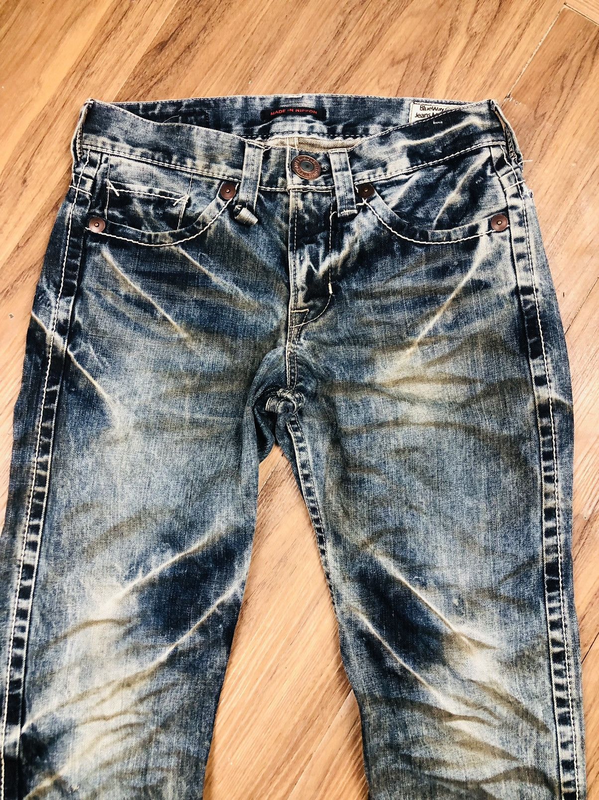Japanese Brand BlueWay Garments W38 Flare Bootcut (37) Size US 28 / EU 44 - 3 Thumbnail