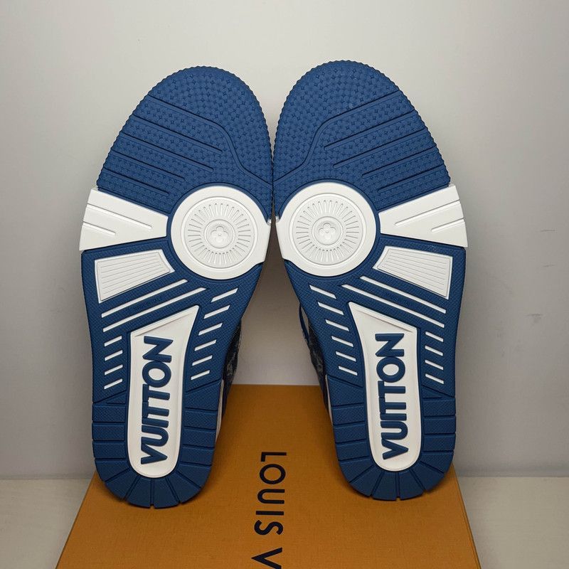 Louis Vuitton Louis Vuitton Denim White Low-Top Fashion Sneakers -2508 Size US 9.5 / EU 42-43 - 4 Thumbnail
