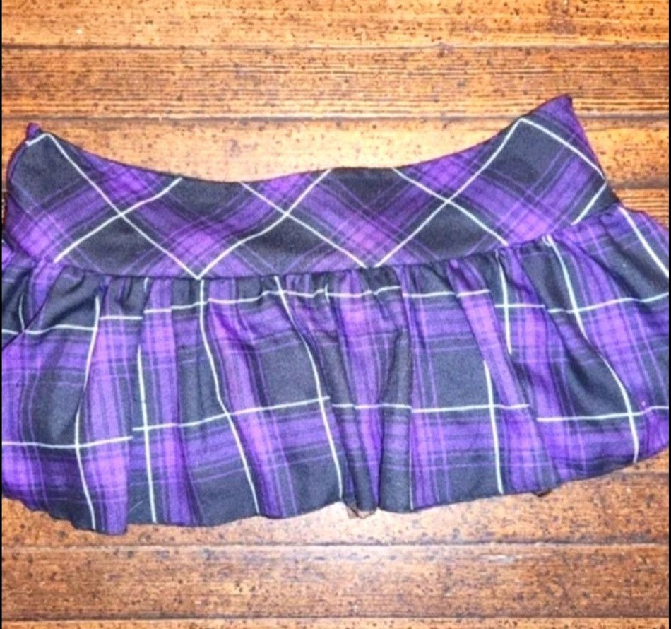 Lip Service Vintage Lip Service Mini Gothic Plaid Skirt Size 42" / US 20 - 4 Thumbnail