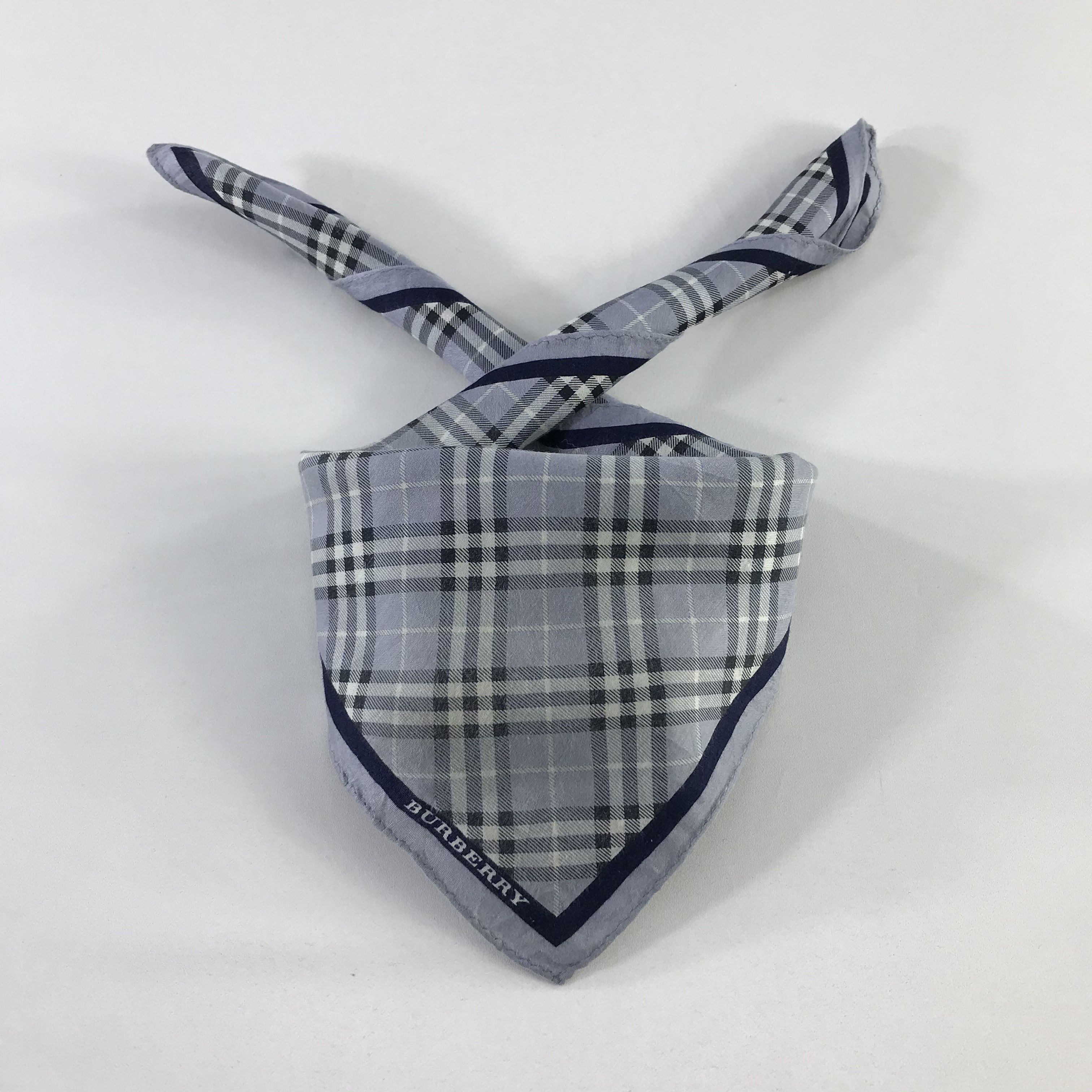 Burberry × Vintage Burberry Bandana / Handkerchief / Neckerchief - S1014 Size ONE SIZE - 3 Thumbnail