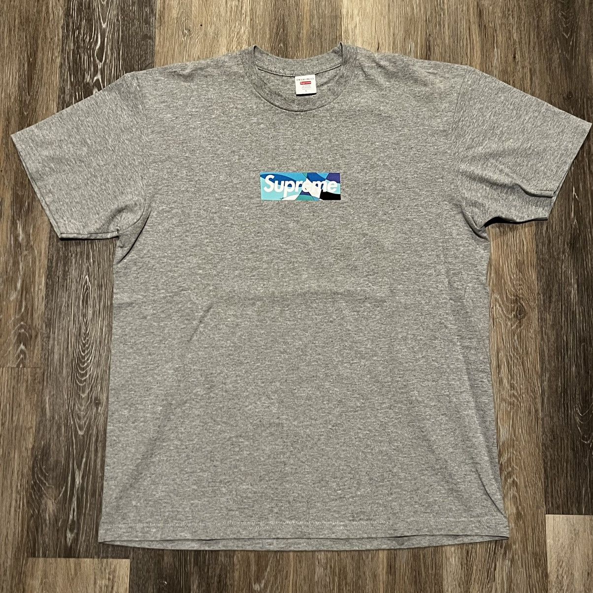 Supreme Supreme Emilio Pucci Box Logo Tee Blue bogo t shirt Size US L / EU 52-54 / 3 - 4 Thumbnail
