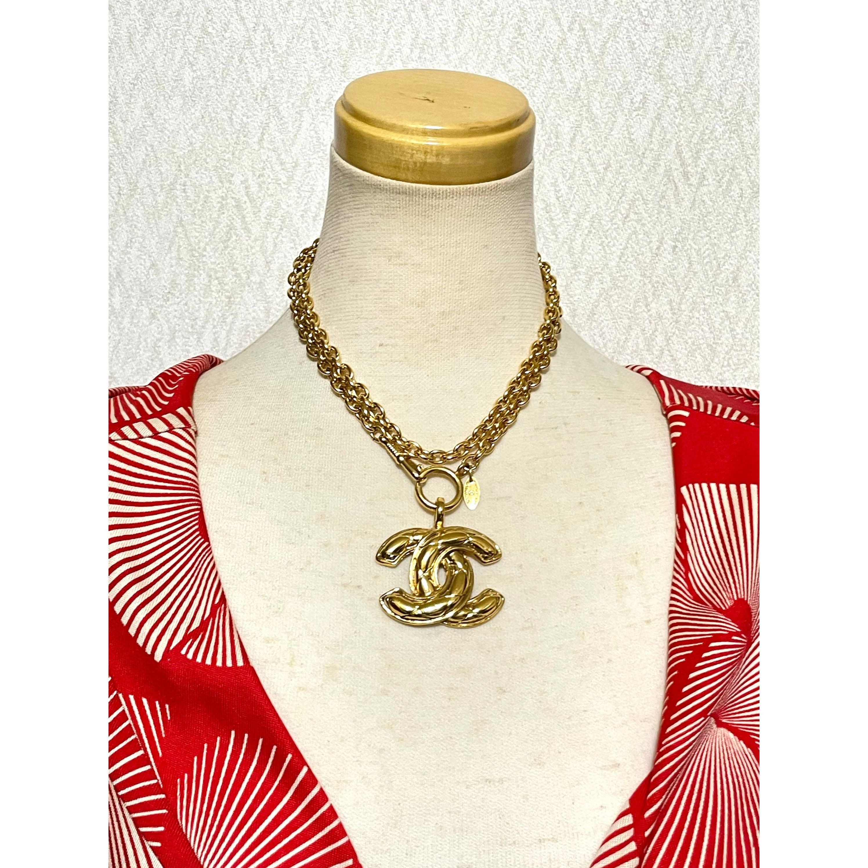 Chanel MINT. Vintage CHANEL classic chain necklace with cc mark Size ONE SIZE - 9 Thumbnail