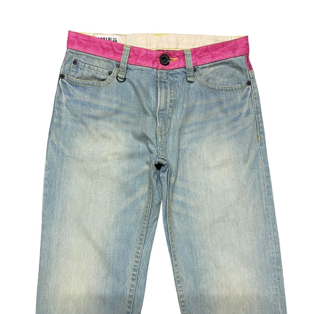Japanese Brand CO&LU Denim Mesh Painter Jeans Size US 33 - 4 Thumbnail