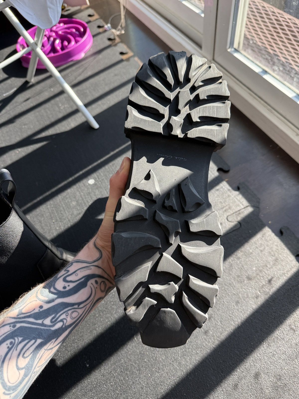 Rick Owens Rick Owen’s Bozo Beetle Tractor Boot Size US 12 / EU 45 - 3 Thumbnail