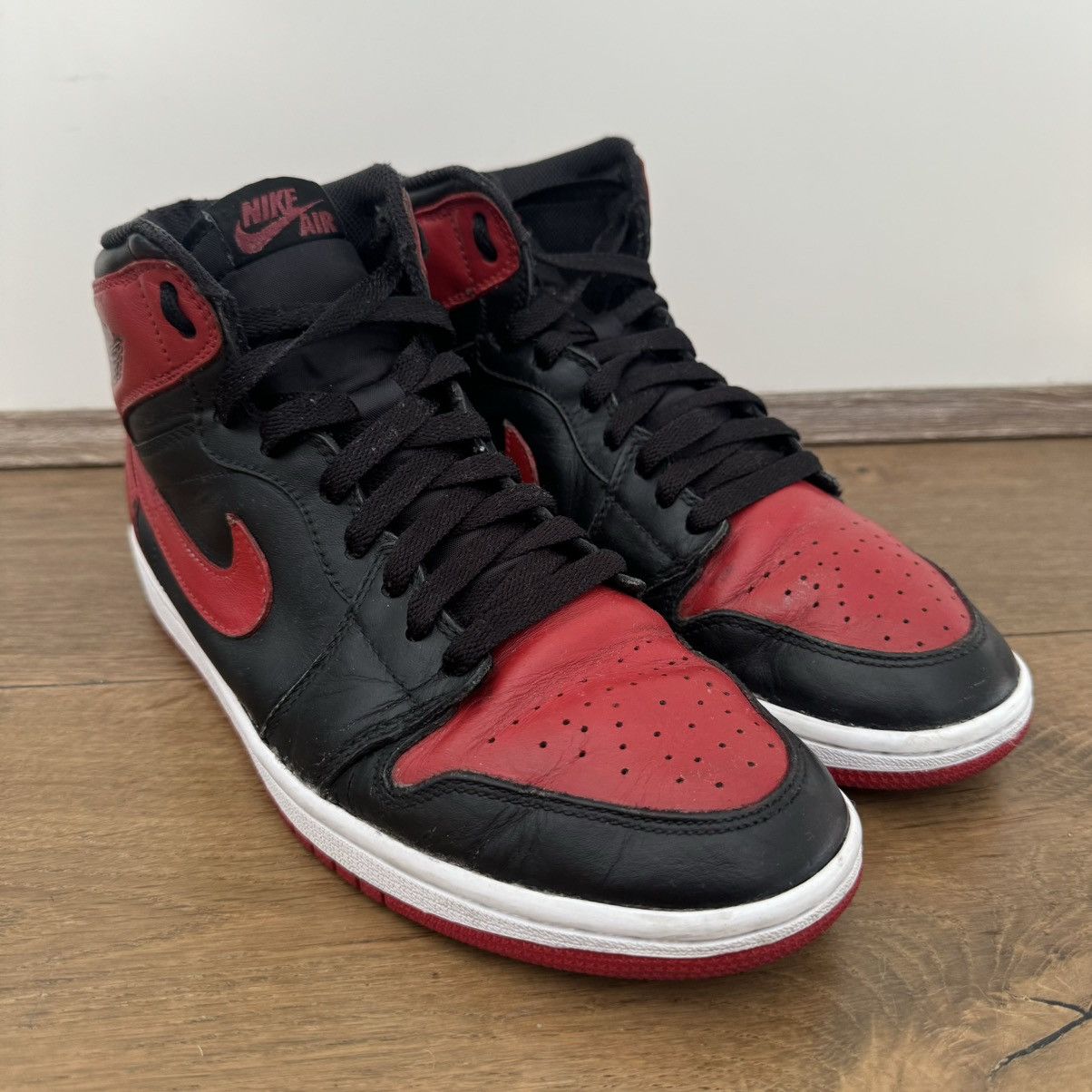 Jordan Brand Jordan 1 High Retro Bred 2013 Size US 8 / EU 41 - 2 Thumbnail