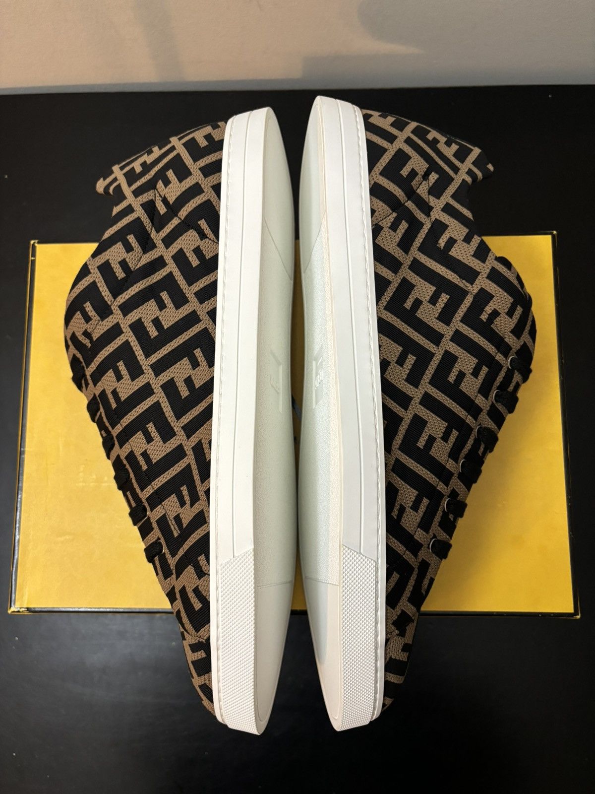 Fendi Fendi Forever Allover FF Zucca Monogram Sneakers Brown Size US 13 / EU 46 - 4 Thumbnail