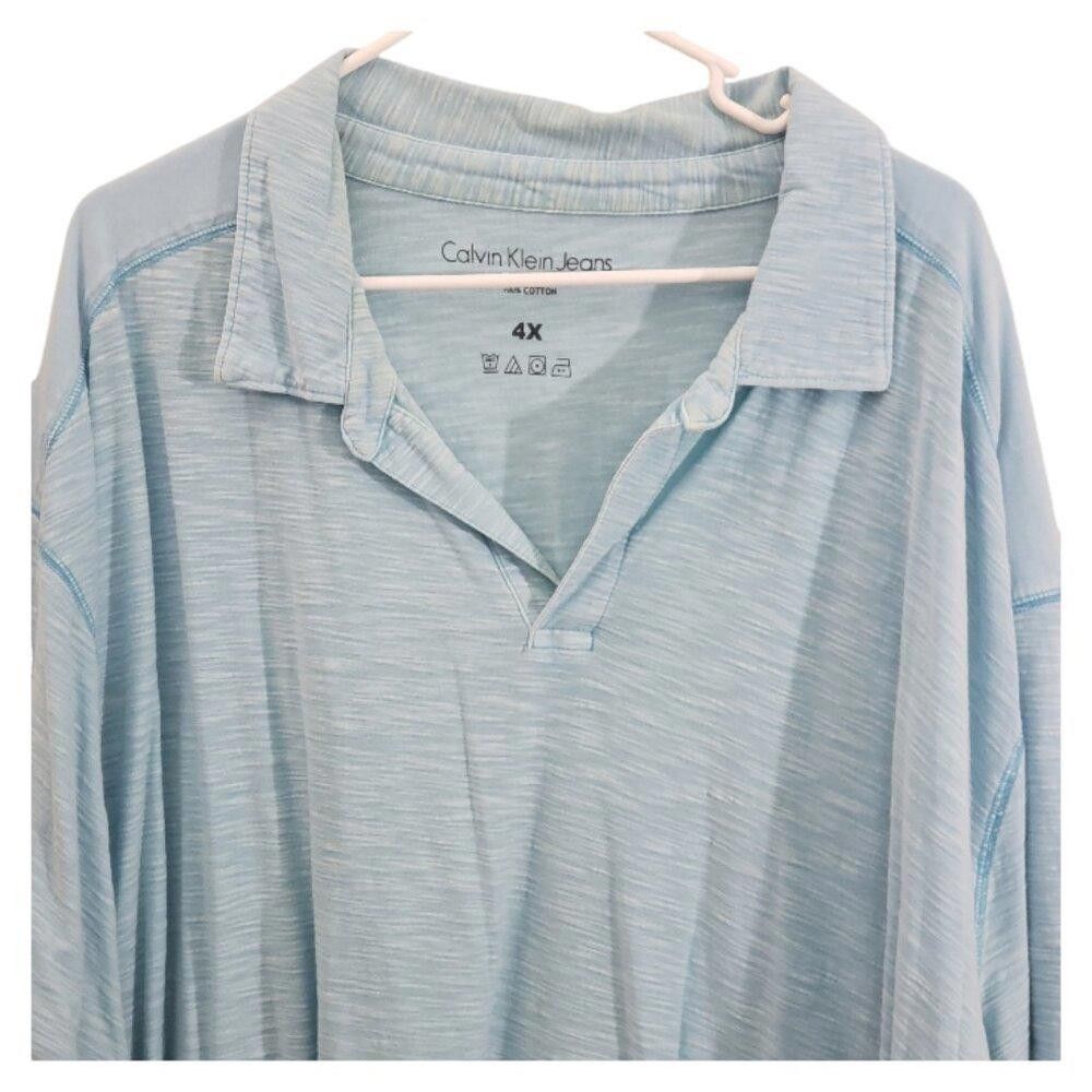 Designer CT1868 Calvin Klein Jeans Men's Polo Shirt 4X Size US XXL / EU 58 / 5 - 2 Thumbnail