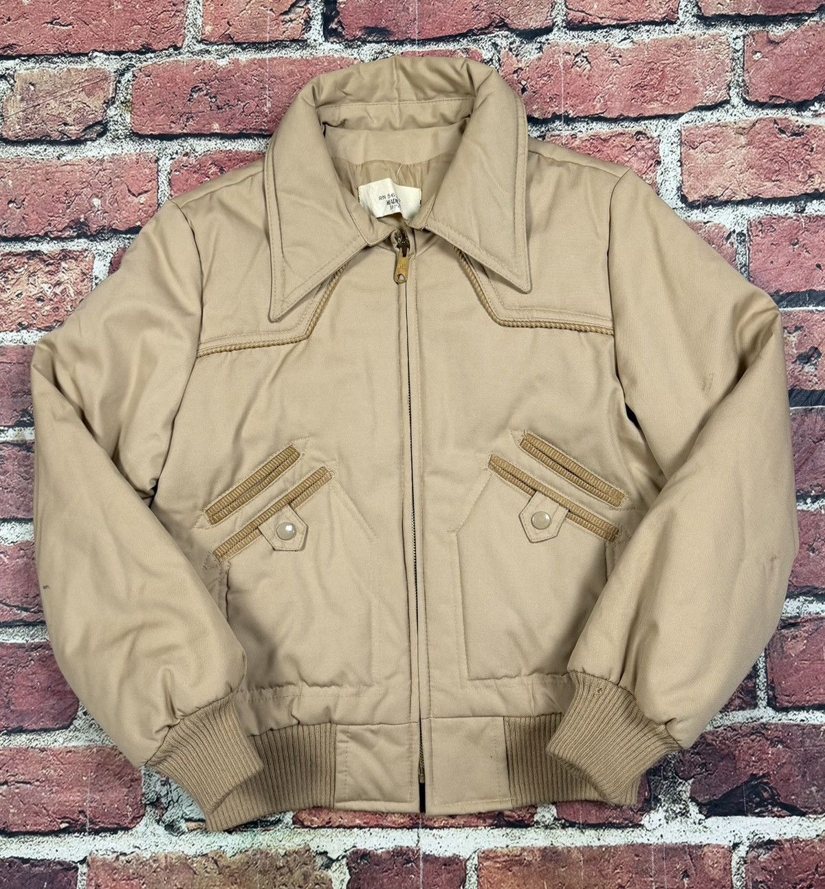 Other Vintage Ranchwear Western Style Bomber Jacket Tan Japan 70s Size US M / EU 48-50 / 2 - 1 Thumbnail