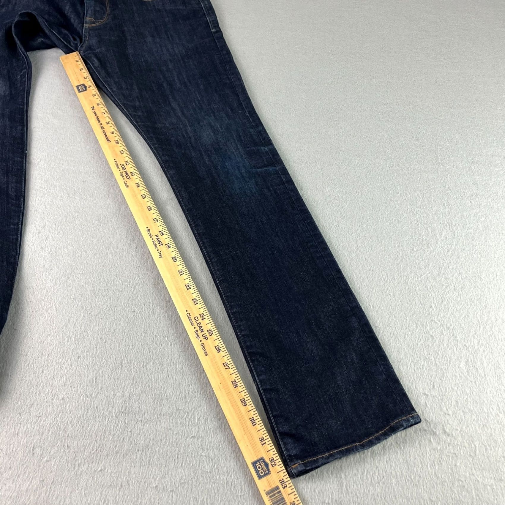Vintage VINTAGE 34 Heritage Jeans Mens Regular Denim Blue 30x32 33 Inseam Tapered Dark Wash (Pattern: Solid) - Size US 30 / EU 46 - 7 Thumbnail