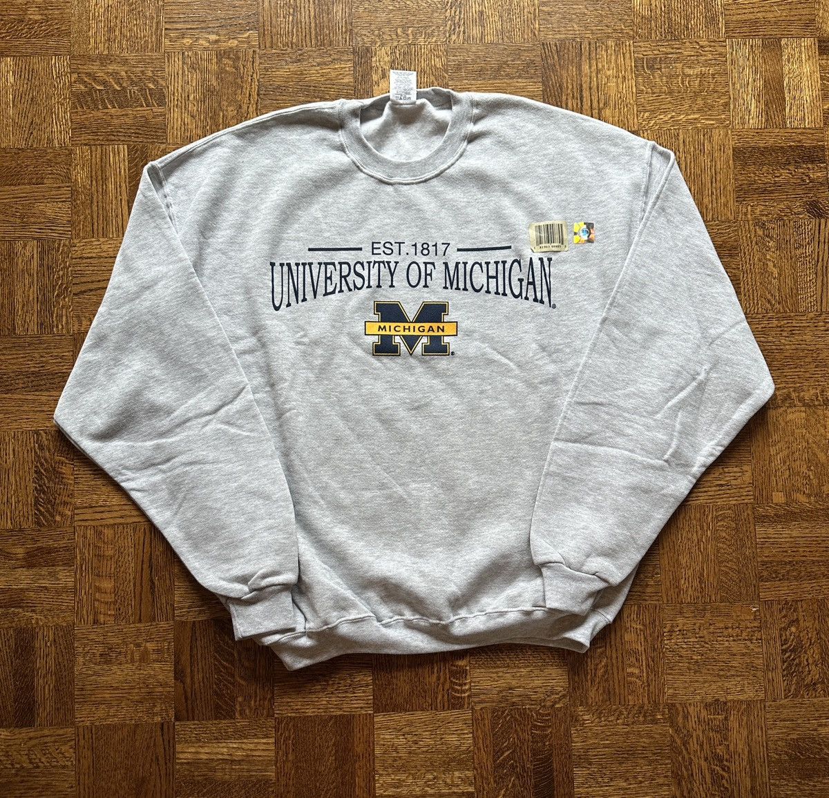 Vintage Vintage University of Michigan Graphic Crewneck Sweatshirt Size US XL / EU 56 / 4 - 1 Thumbnail