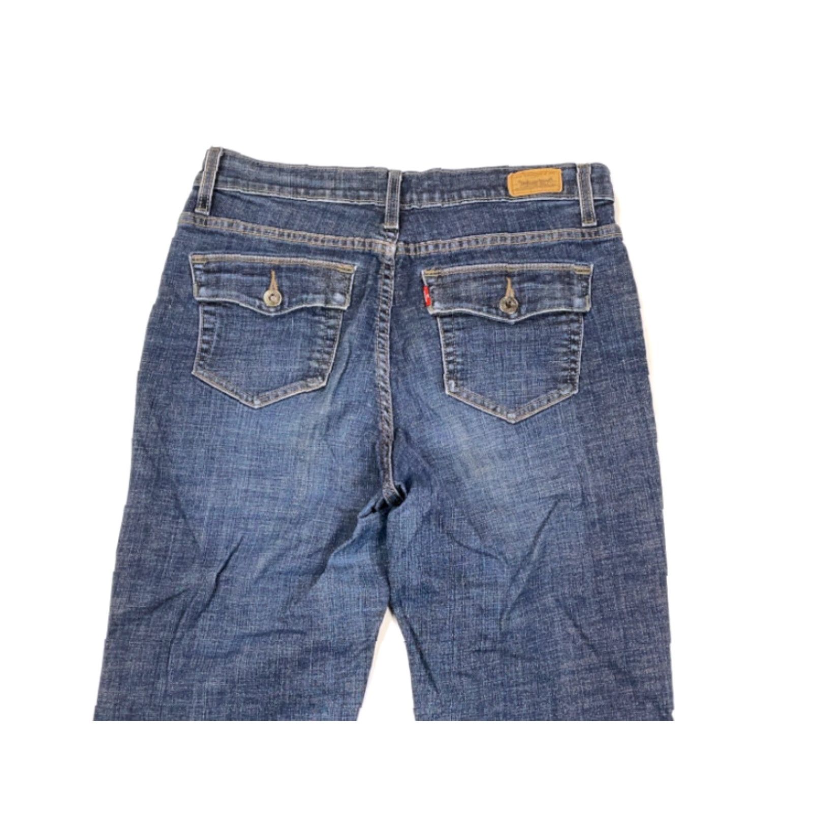 Levi's Levi's 512 Jeans Boot Cut Perfectly Slimming Medium Blue Wash Cotton Stretch 10 Women Size 32" / US 10 / IT 46 - 3 Thumbnail