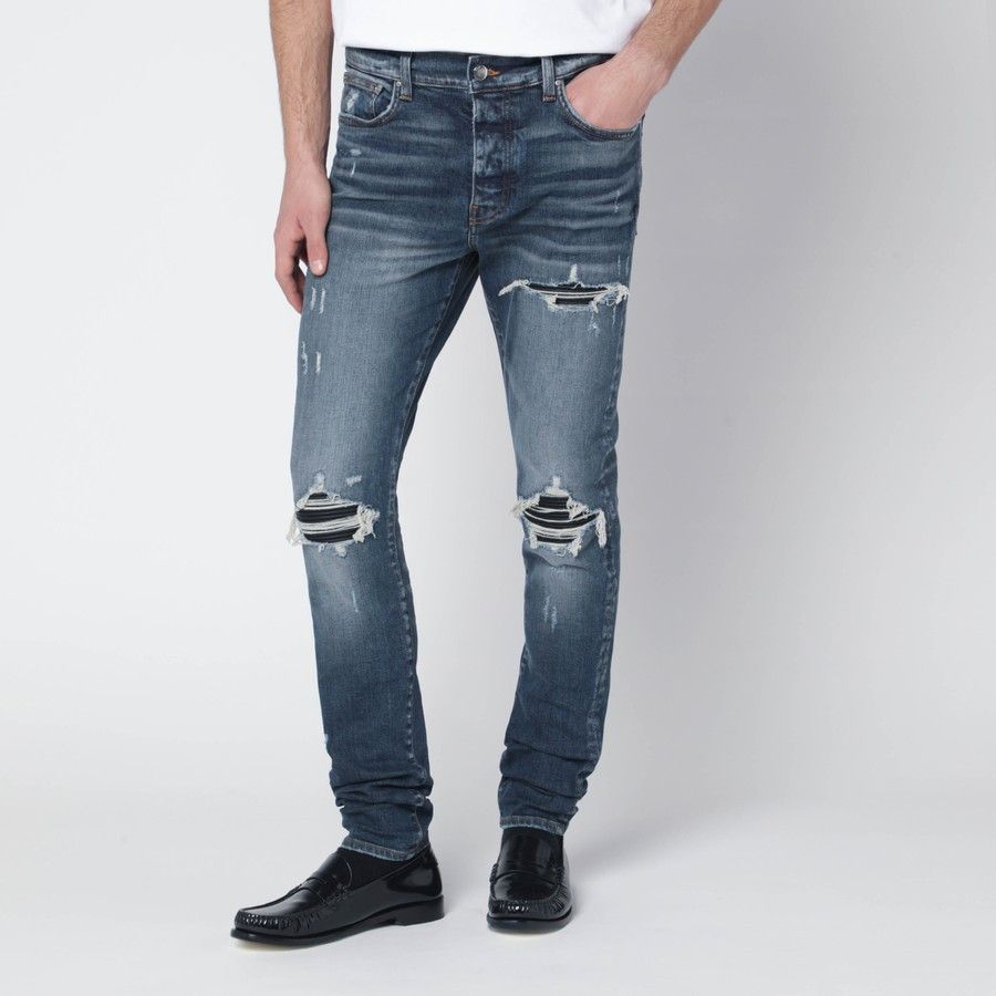 Amiri o1d2blof0226 MX1 Jeans in Blue Size US 33 - 3 Thumbnail
