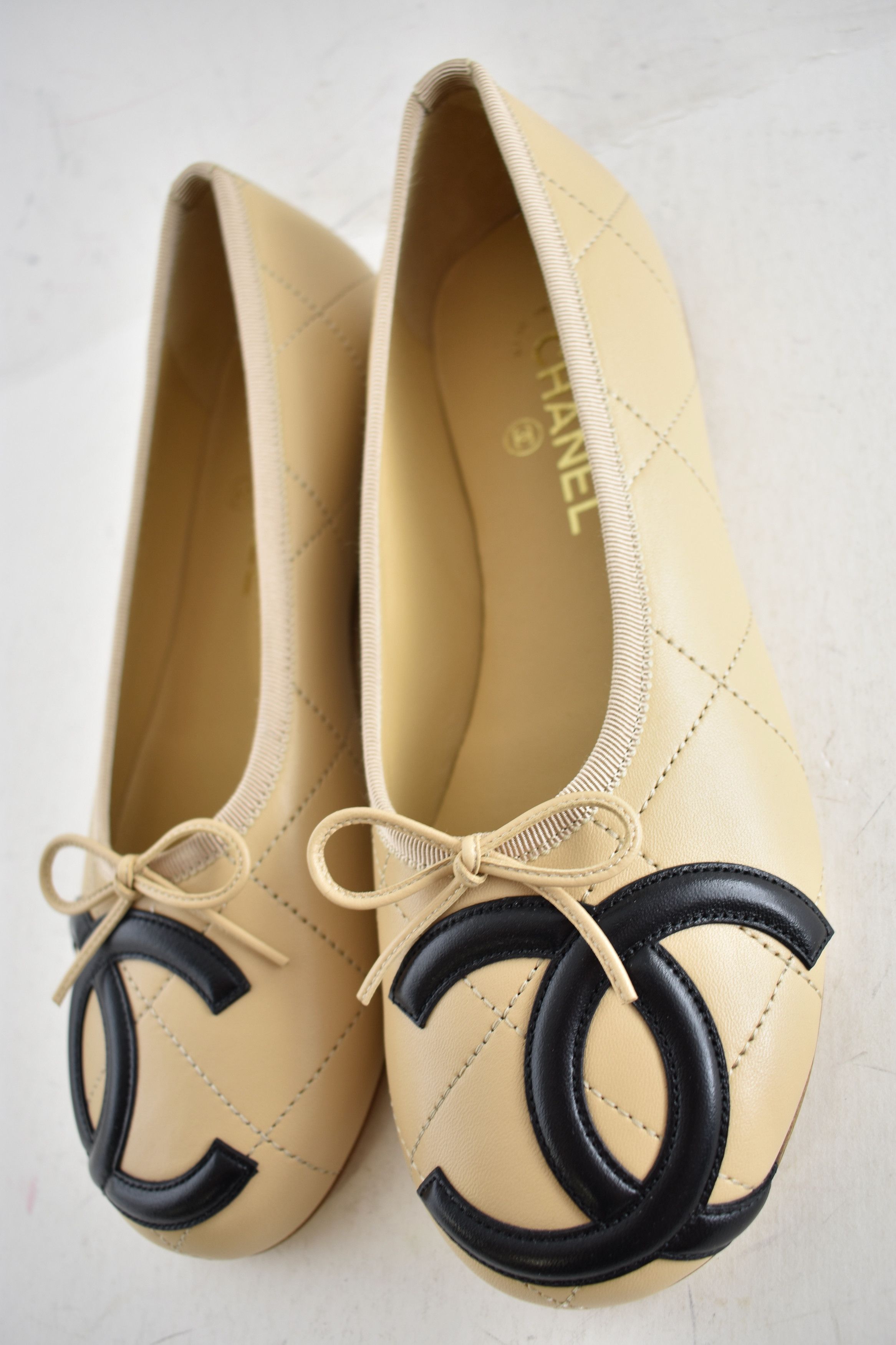 Chanel 26M Coco Beach Cambon Black CC Logo Ballet Ballerina Flat 41 Size US 11 / IT 41 - 18 Thumbnail