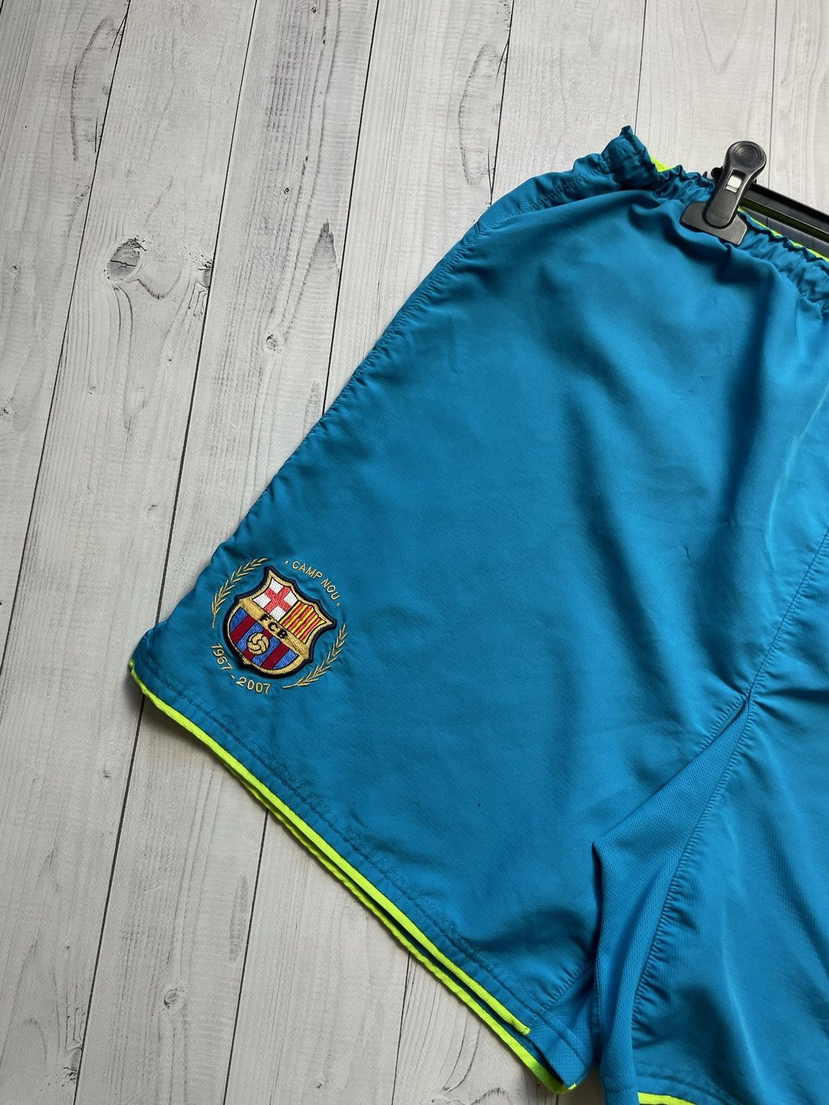 Vintage Vintage Nike Barcelona soccer shorts size L blue away Size US 34 / EU 50 - 2 Thumbnail