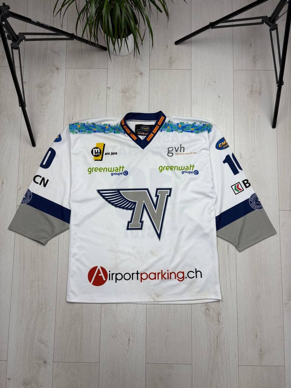 NHL Vintage Neuchatel Hockey Jersey #10 GUYOT Size US XL / EU 56 / 4 - 1 Thumbnail