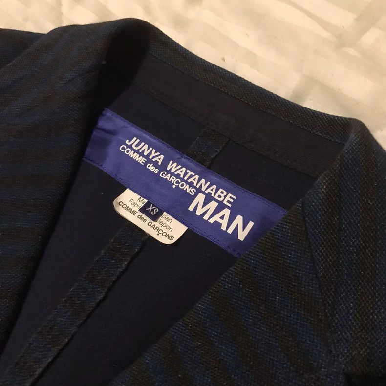 Junya Watanabe Junya Watanabe Striped elbow patch wool jacket Size US XS / EU 42 / 0 - 3 Thumbnail