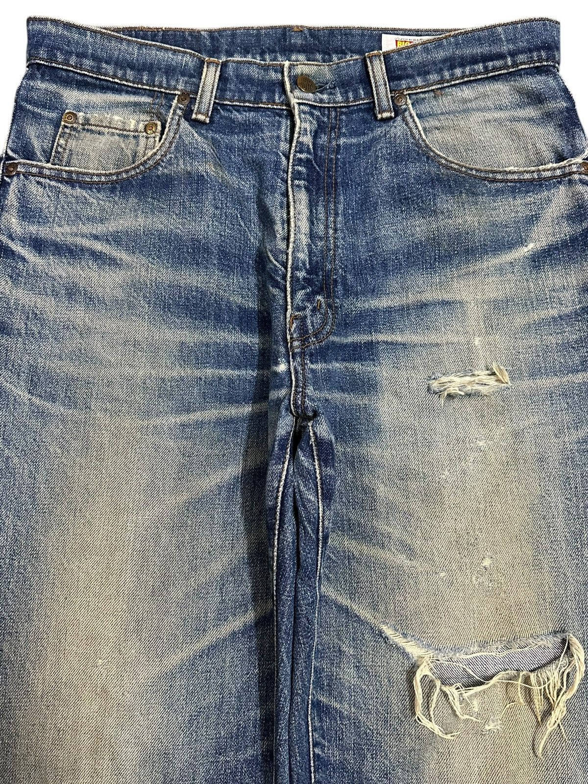 Big John Vintage Big John Classic Mud Wash Style Distress Baggy Jeans Size US 33 - 3 Thumbnail