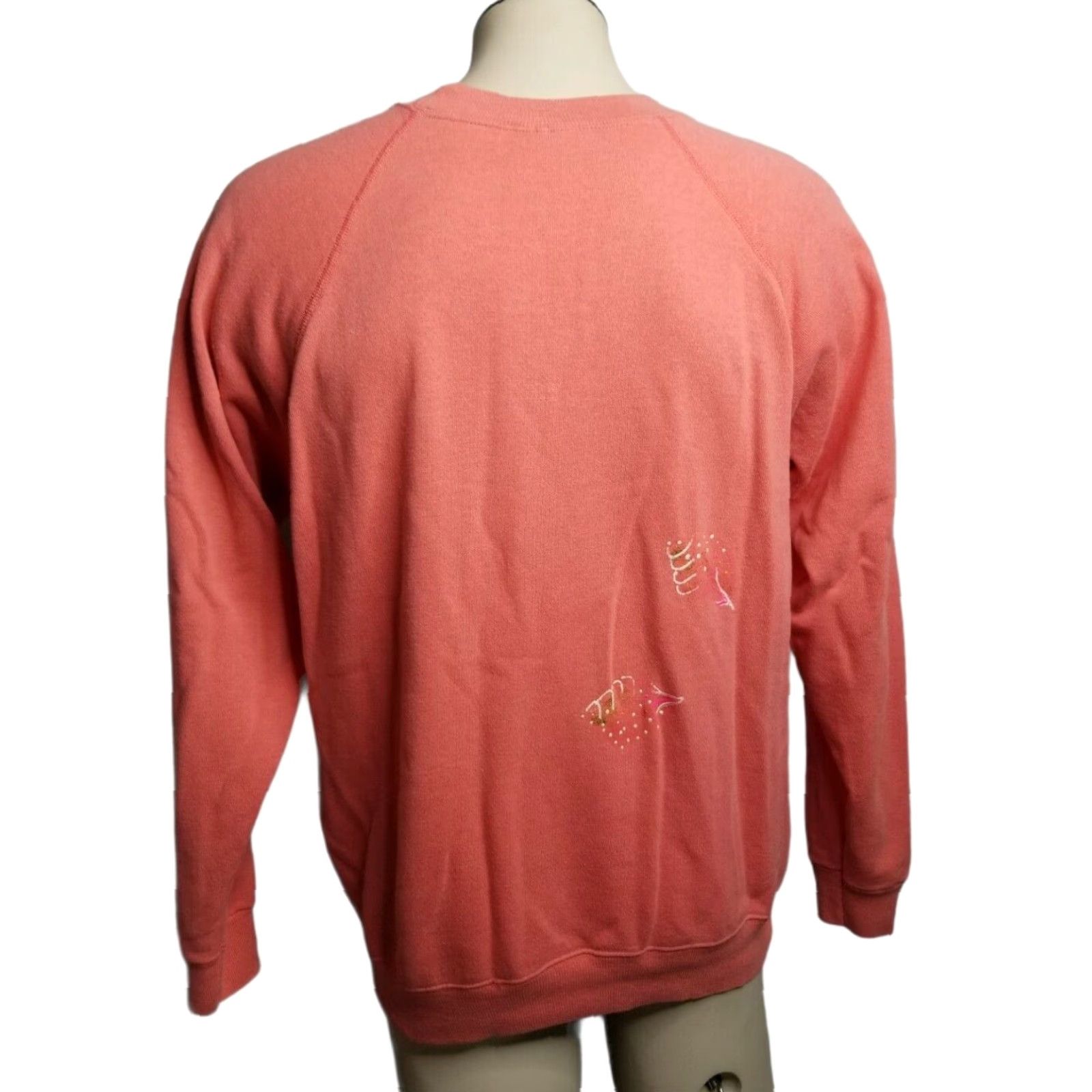 Hanes VINTAGE Florida Lobster Coral Crew Neck Sweatshirt Mens Large Puff Paint 80s Logo 80s Pullover Navy? Size US L / EU 52-54 / 3 - 2 Thumbnail