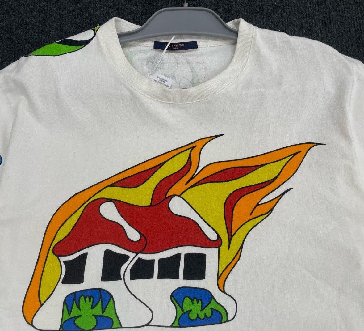 Louis Vuitton Louis Vuitton Cartoon LOGO printed T shirt with ro Size US XXL / EU 58 / 5 - 4 Thumbnail