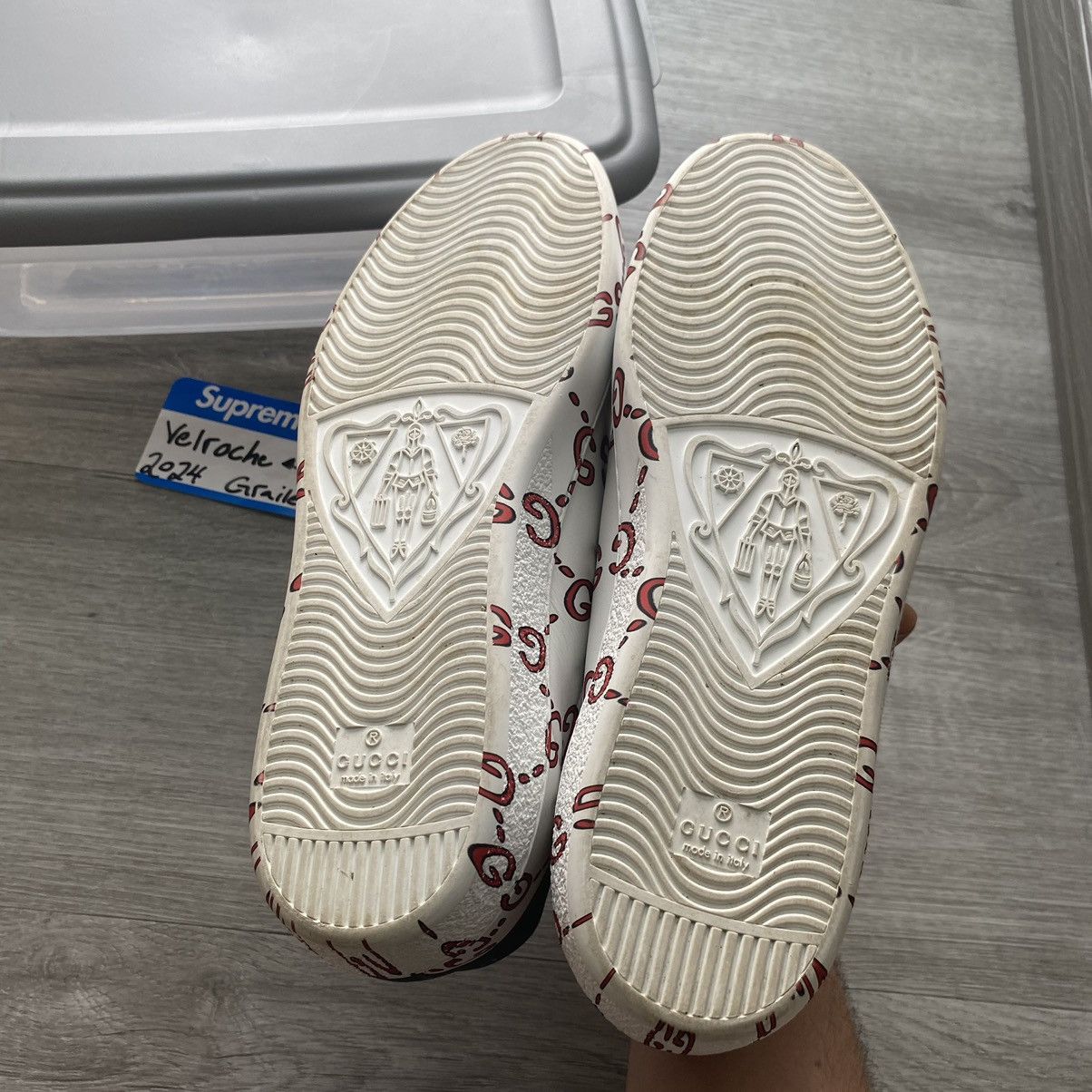 Gucci Gucci Ace All Over Print Low Top Size US 10 / EU 43 - 7 Thumbnail
