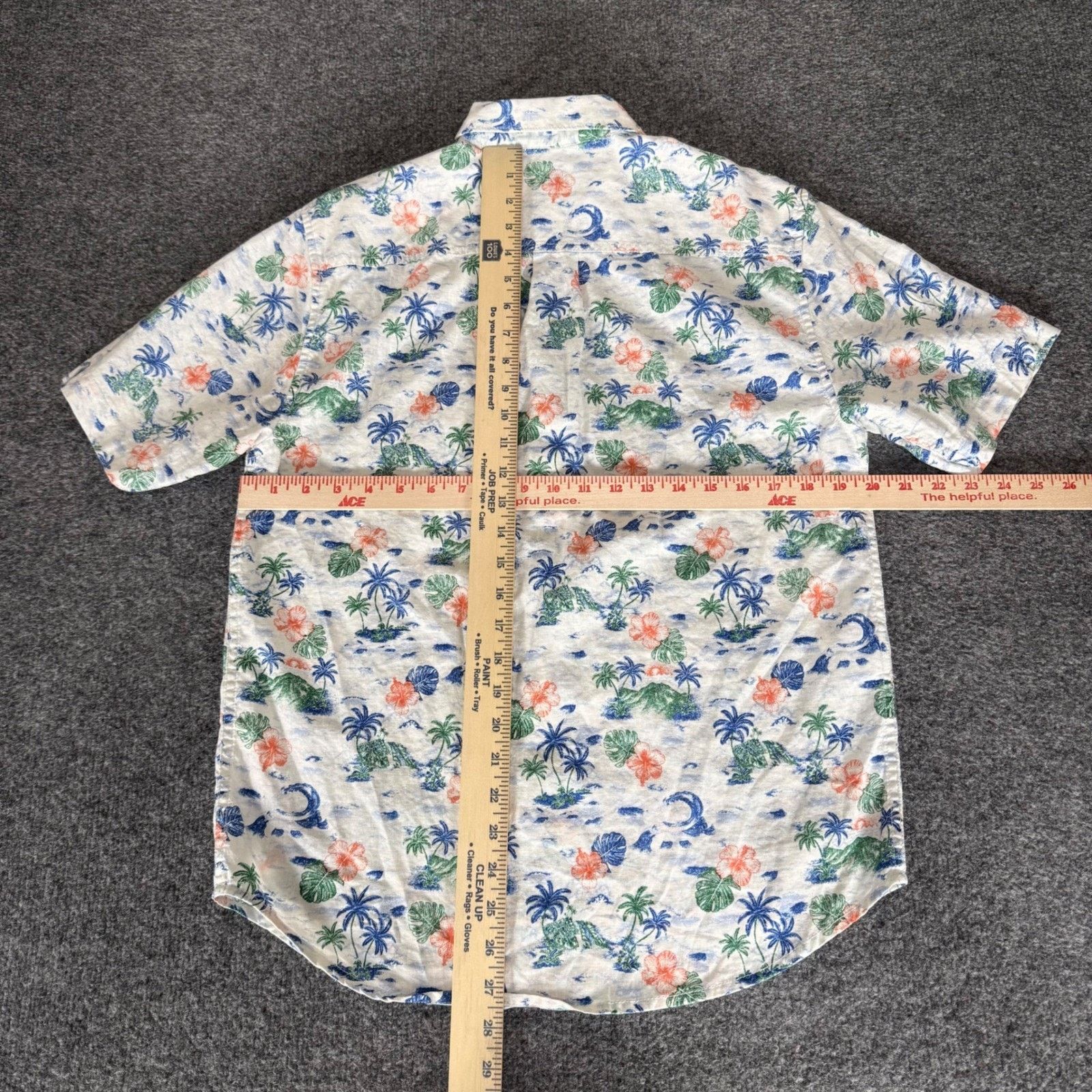 Tommy Bahama Tommy Bahama Men Small Tropical Linen Cotton Button Up Shirt Size US S / EU 44-46 / 1 - 4 Thumbnail