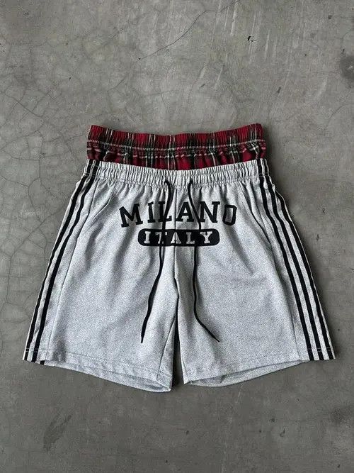 Jean Double Wasit Y2K Drip shorts Size US 30 / EU 46 - 4 Thumbnail
