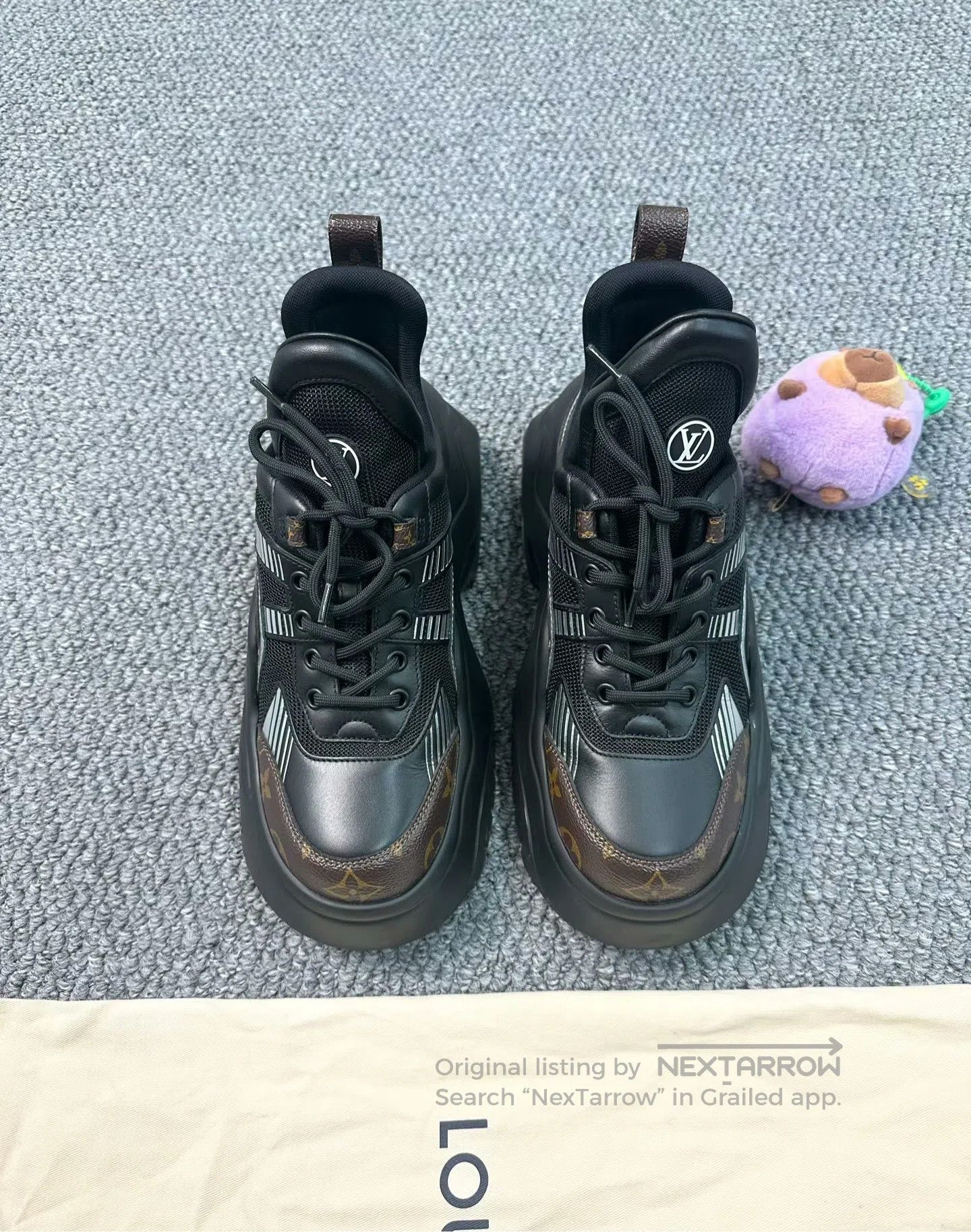 Louis Vuitton Louis Vuitton Black Dad Shoes| Size US 8 / IT 38 - 2 Thumbnail