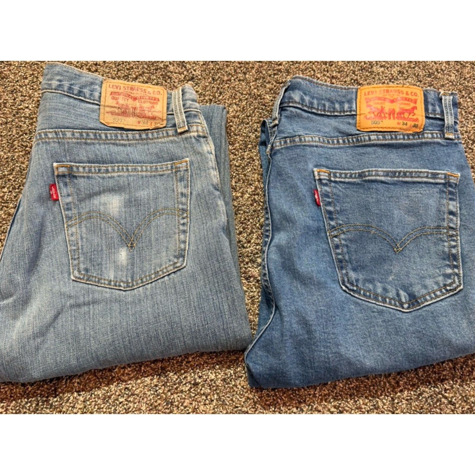 Levi's Levi's 505 Levi's 527 Jeans Size 34 Blue Denim 34X30 Lot Of 2 Straight Men Size US 34 / EU 50 - 2 Thumbnail