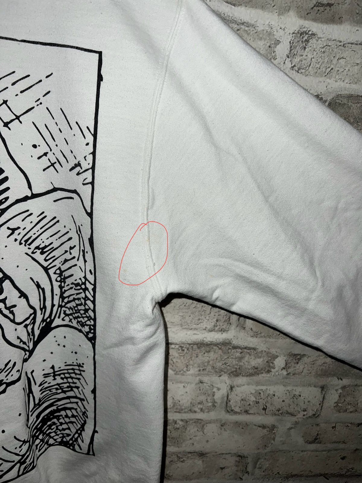 G59 Records CULT GLORIA - DRAWINGS CHAMPION CREWNECK (WHITE) MEDIUM Size US M / EU 48-50 / 2 - 14 Thumbnail