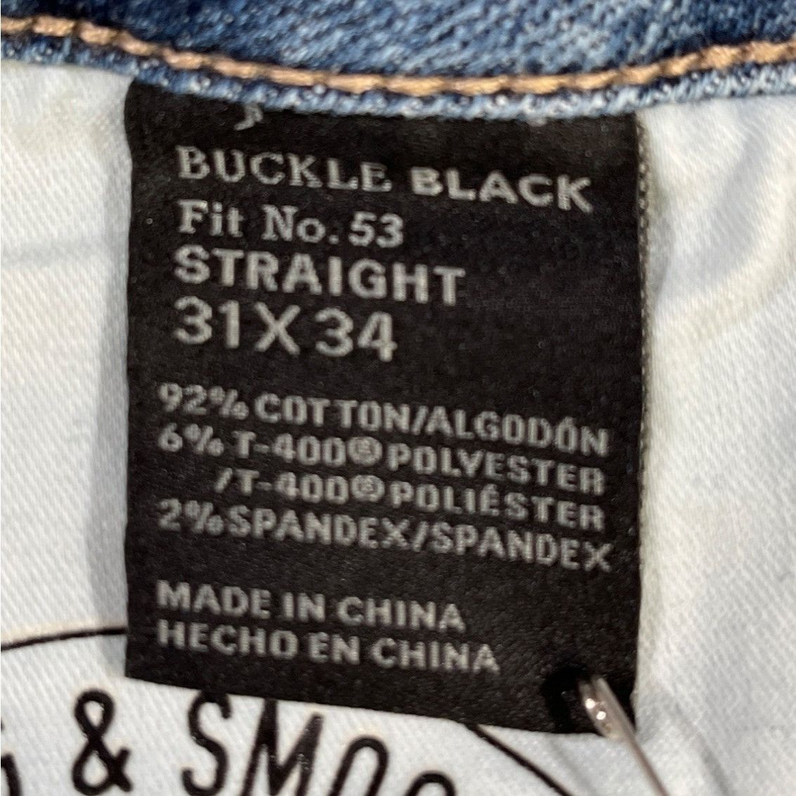 Buckle Black Buckle Black Men's Blue Jeans/Straight Leg 31x34 SKU 5218 Size US 31 - 6 Thumbnail
