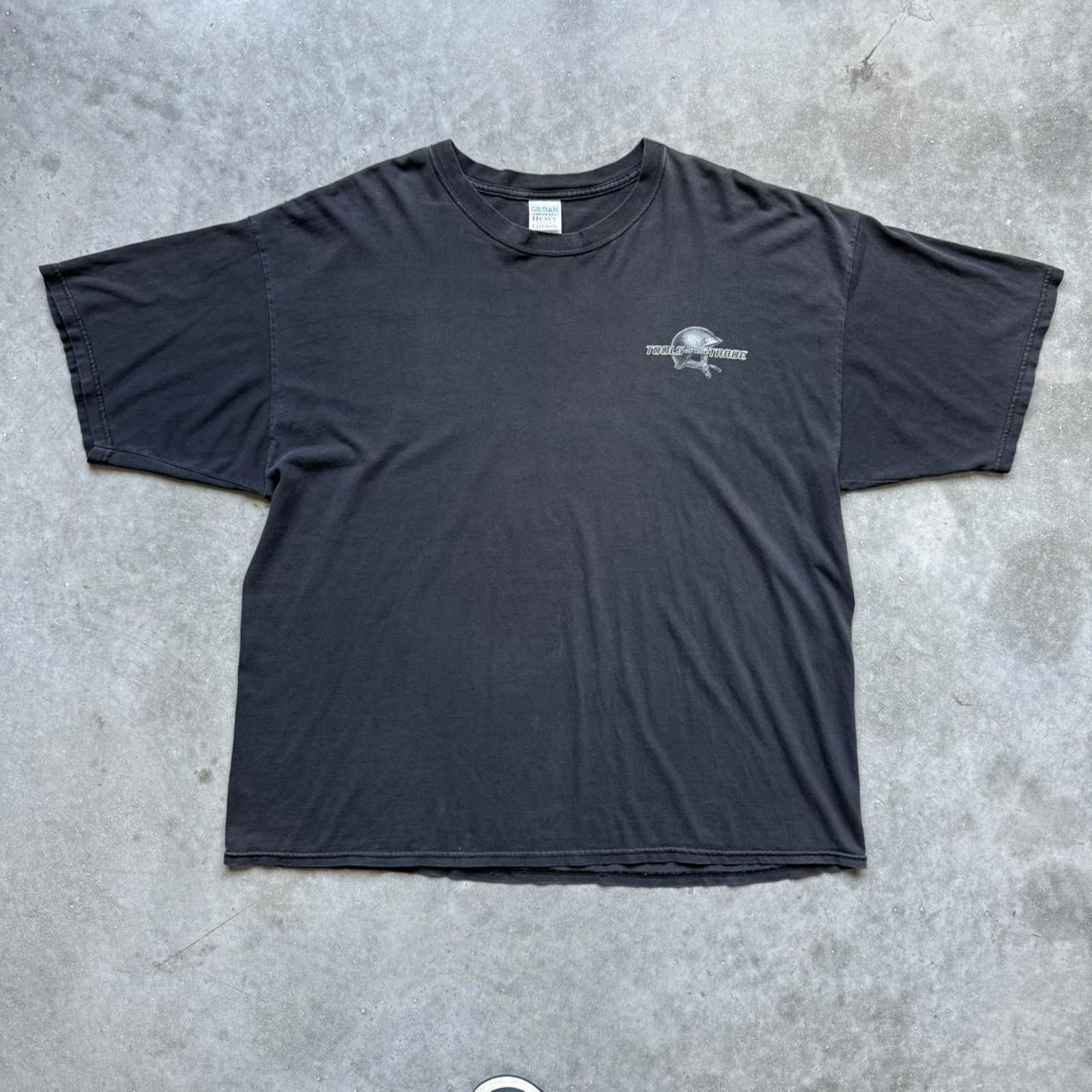 Other Motorcycle “Tools Of The Trade” Y2K Faded Graphic T-shirt Size US XXL / EU 58 / 5 - 2 Thumbnail