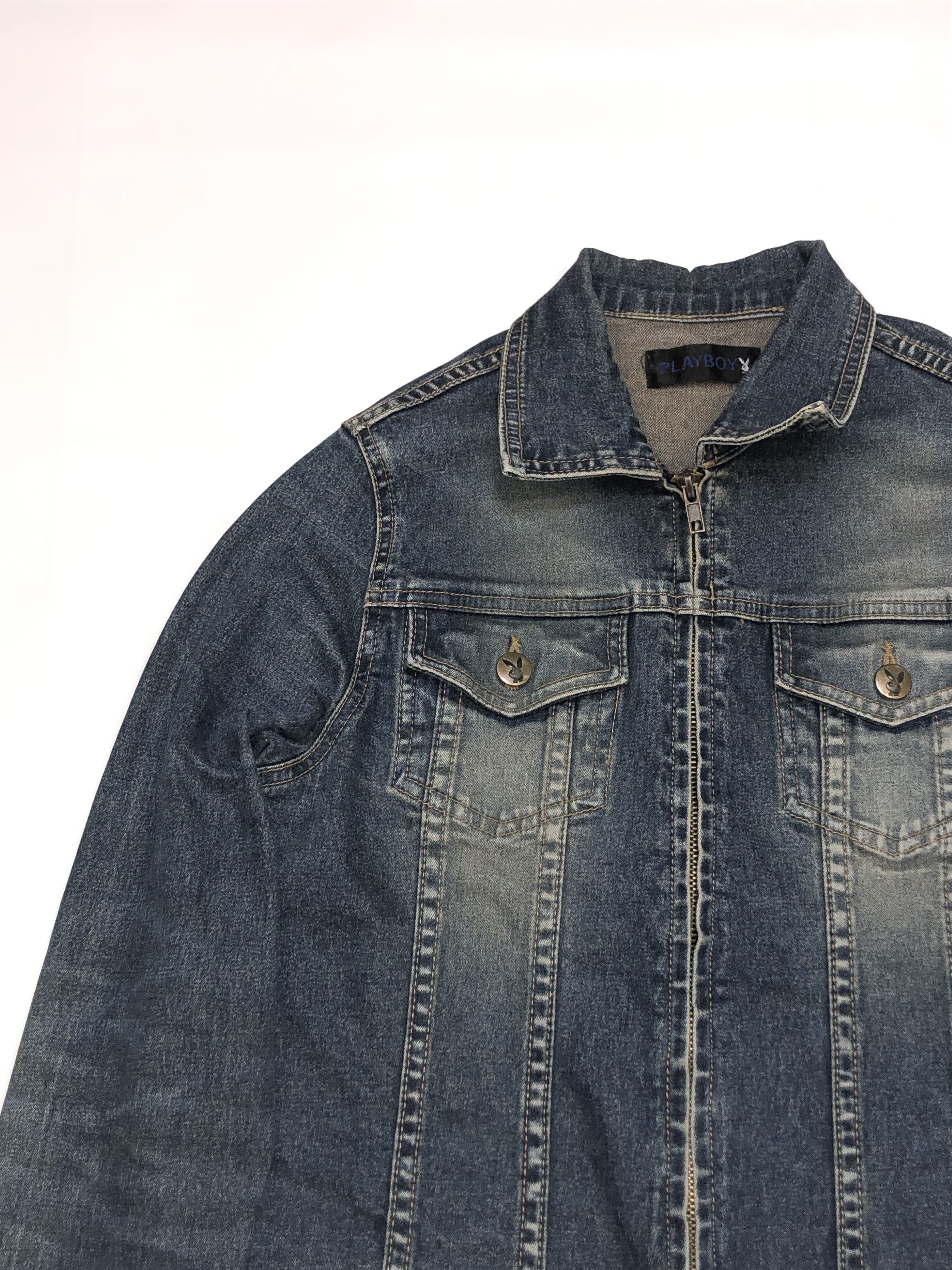 Playboy Vintage Playboy old school Denim jacket 90s Size M / US 6-8 / IT 42-44 - 6 Thumbnail